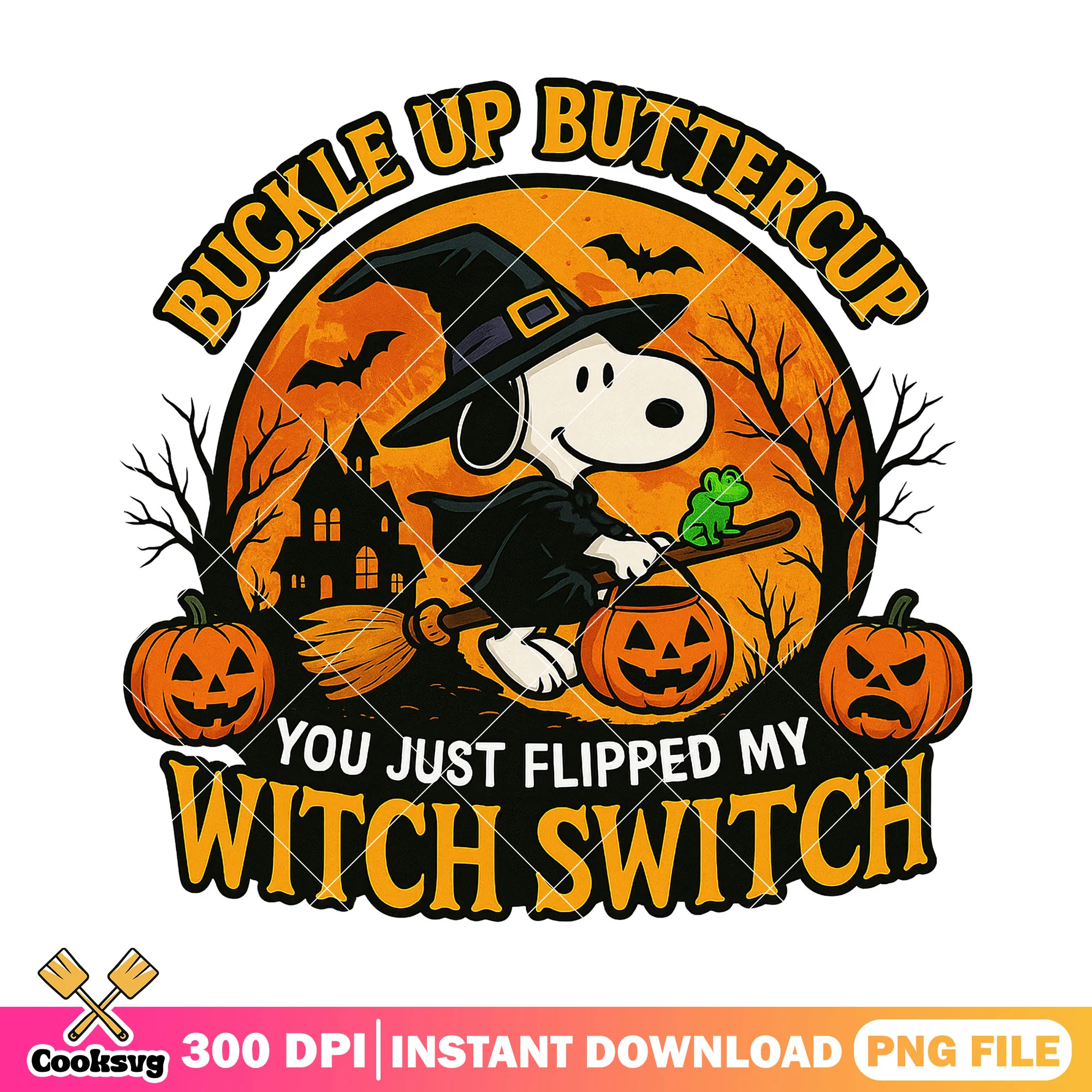 Buckle up snoopy boo png, spirit halloween png, snoopy halloween png