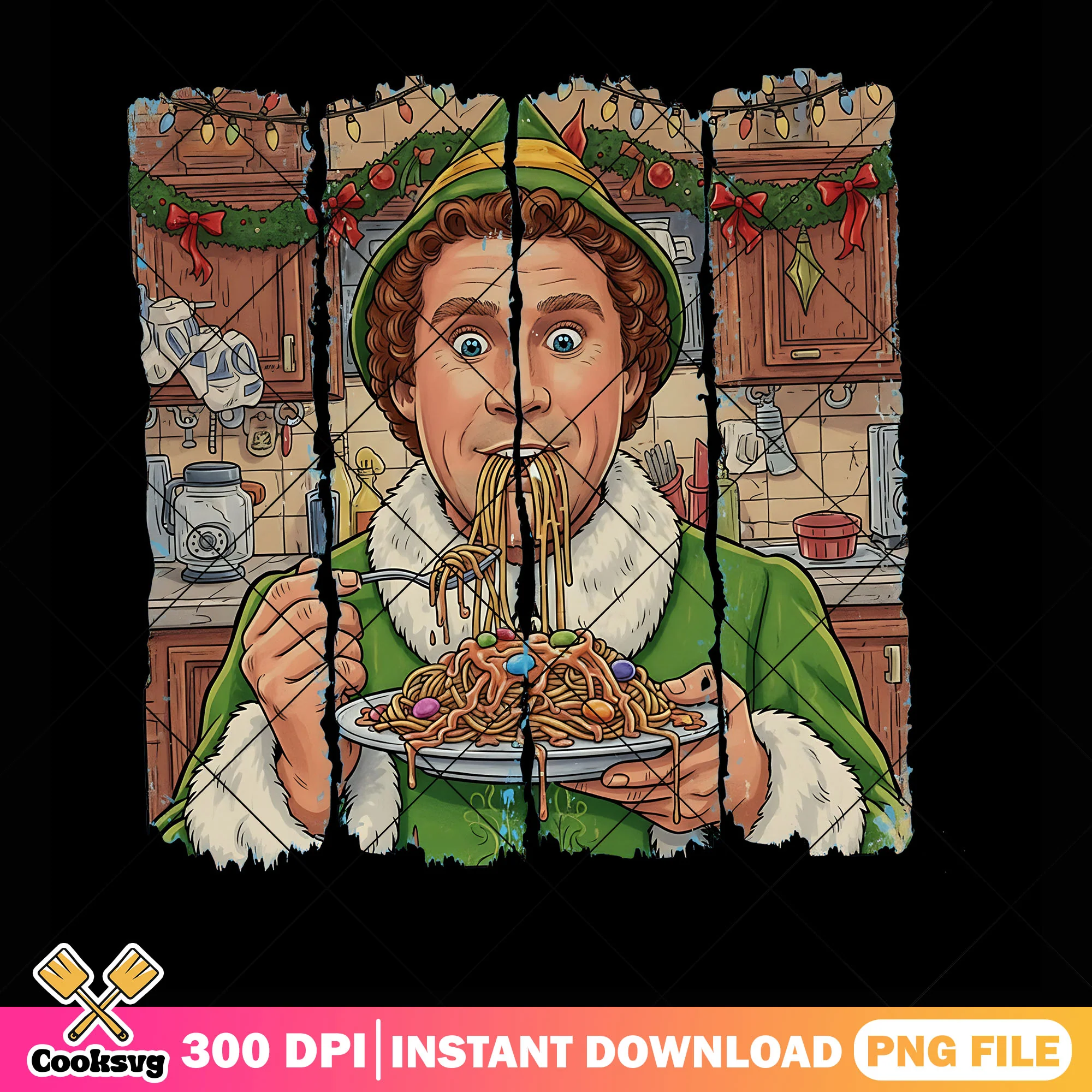 Buddy the elf png, christmas movie png, christmas elf png