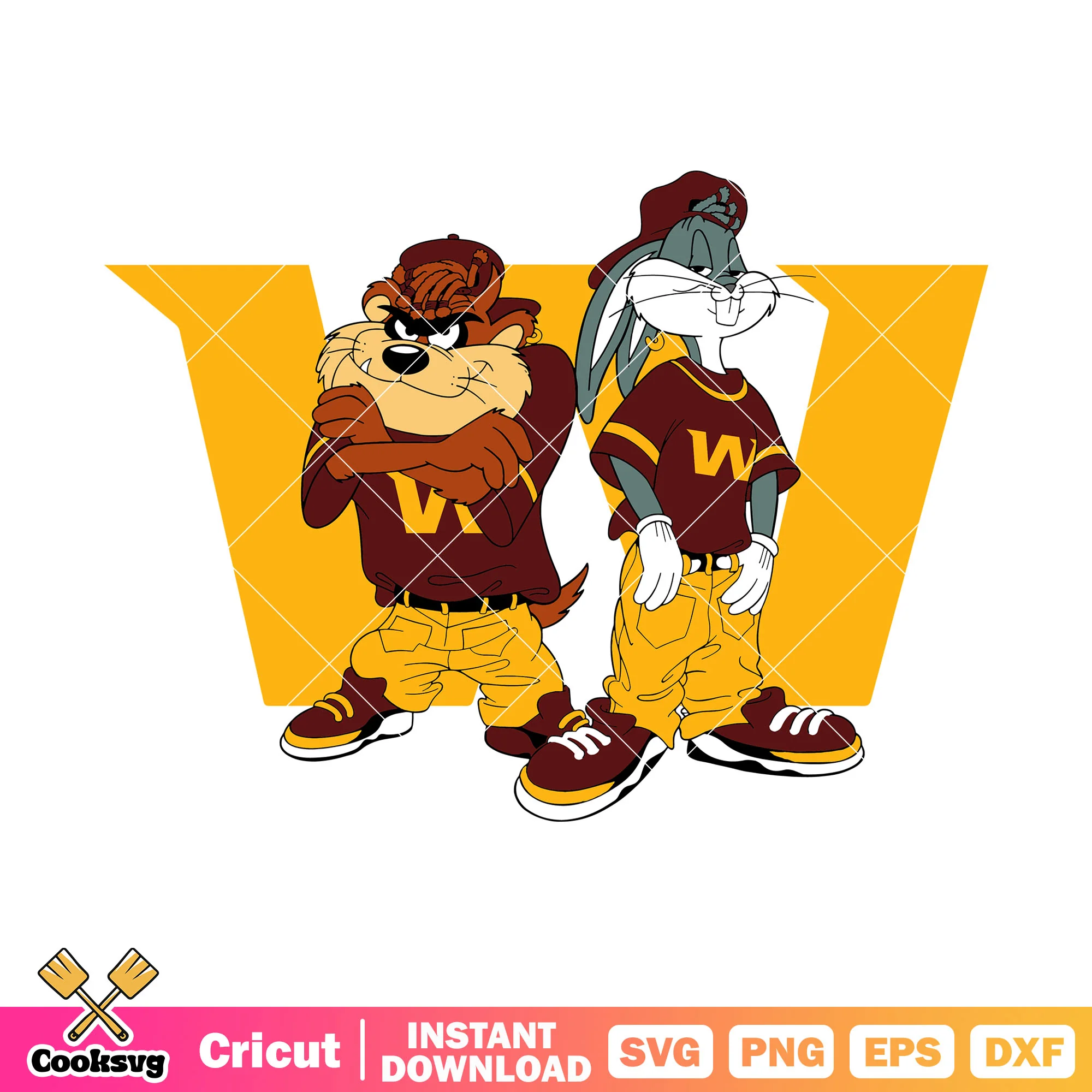 Bug bunny washington svg, boston redskin svg, nfl teamst svg