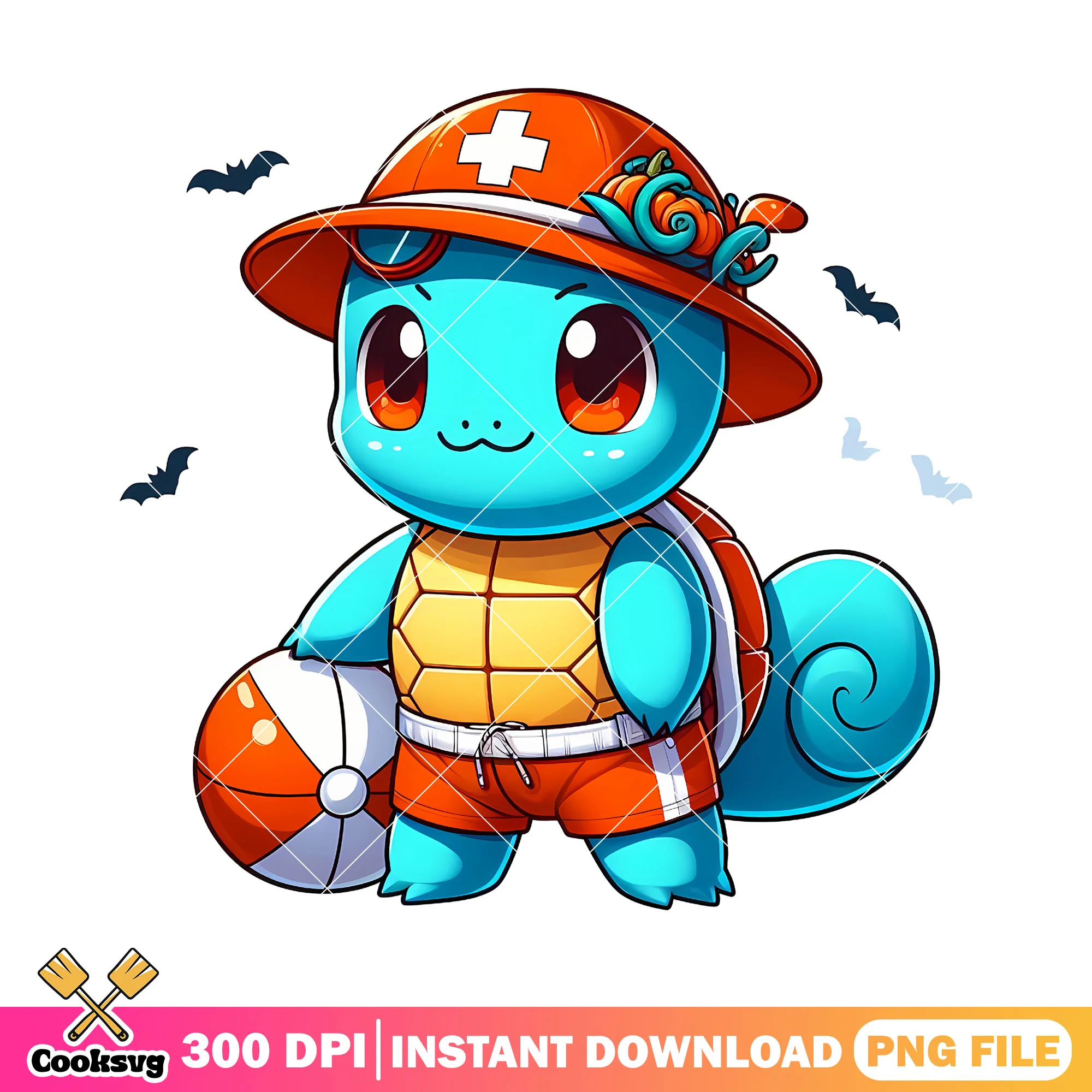 Bulbasaur squirtle beach png, pokemon movie png, halloween png