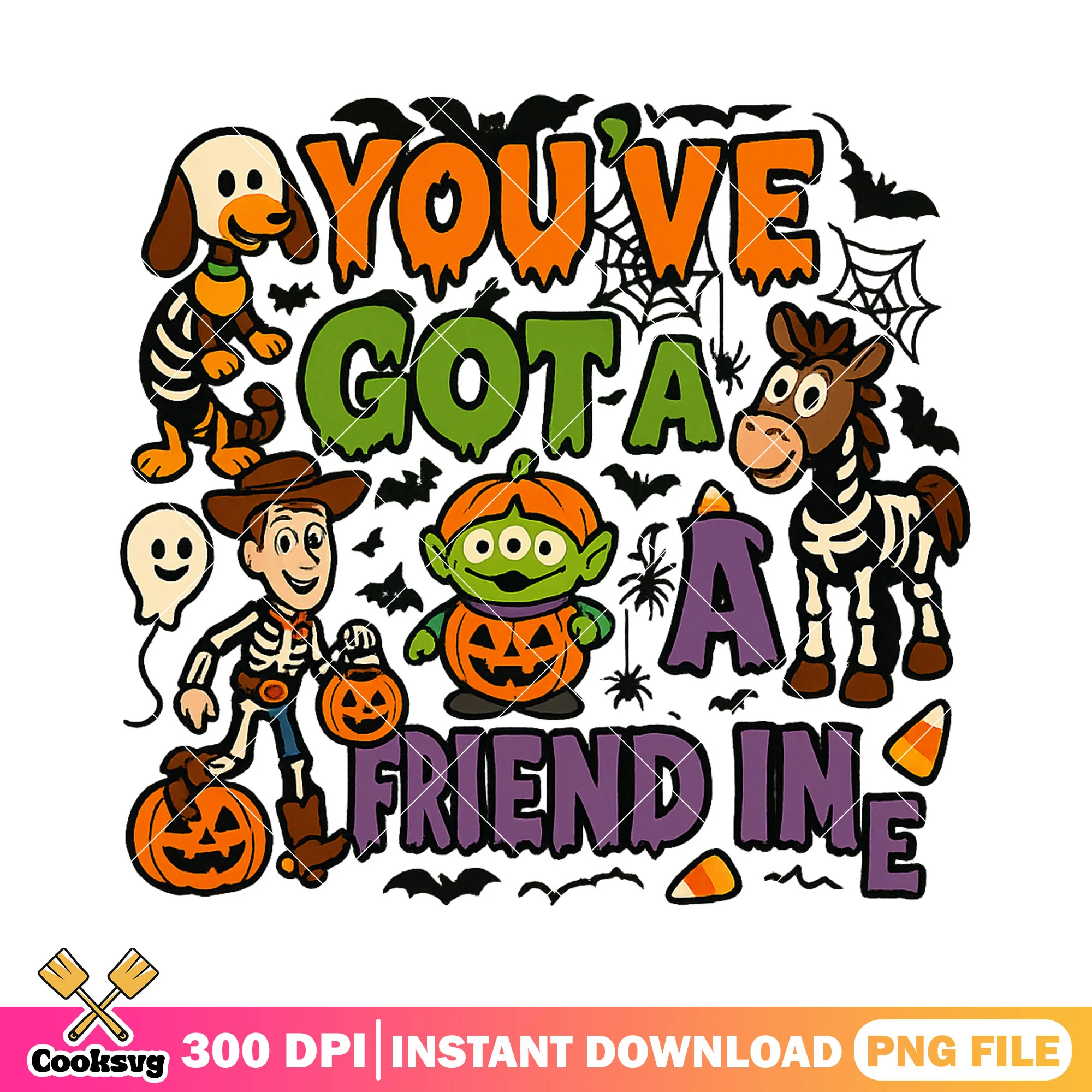 Bullseye happy halloween png, halloween day png, disney bullseye png