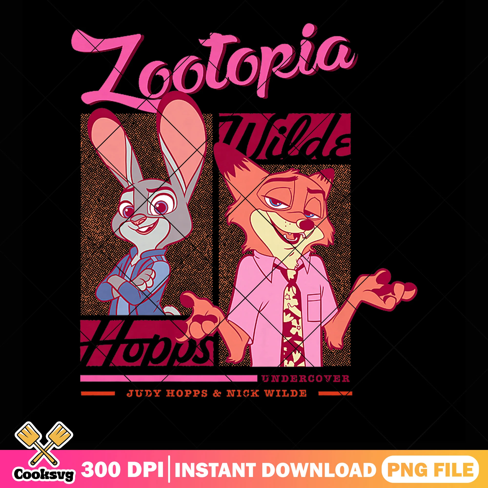 Bunny fox zootopia png, judy zootopia png, undercover misson png