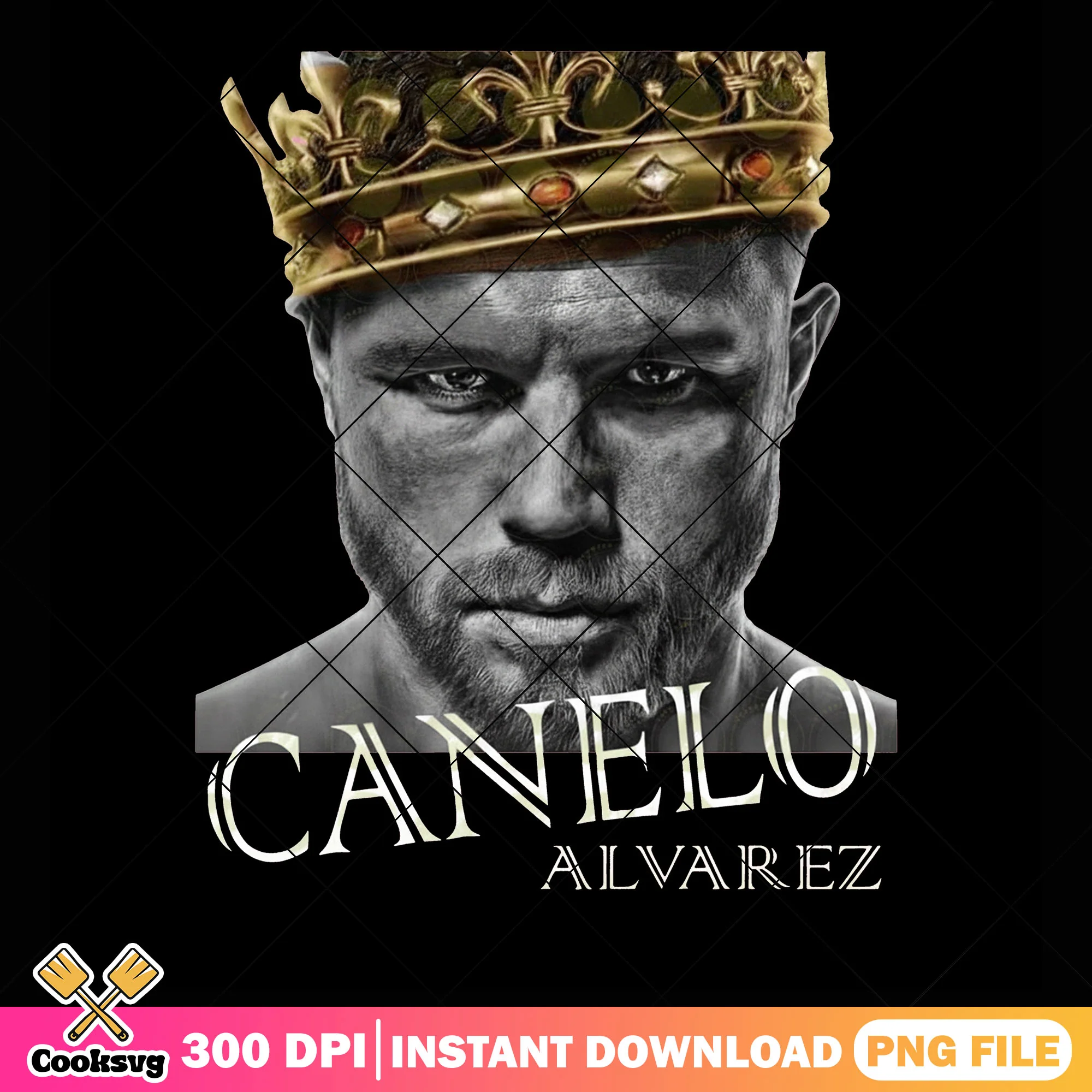 Canelo king with crown png, canelo alvarez png, canelo boxer png