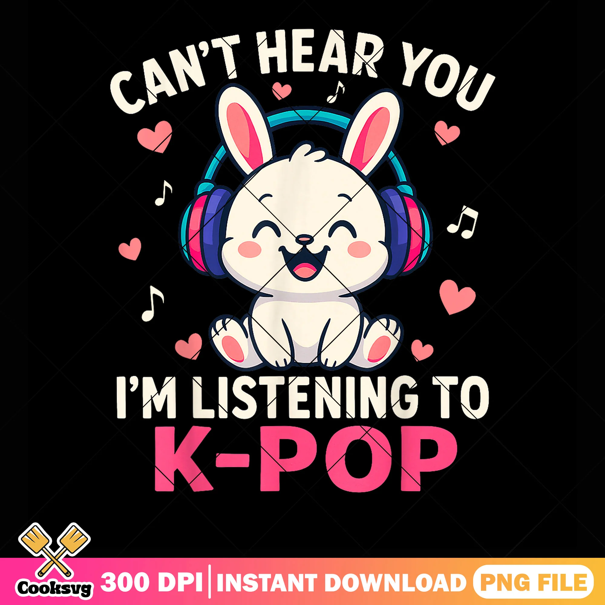 Cant hear you bunny png, kpop huntrix png, kpop hunters png