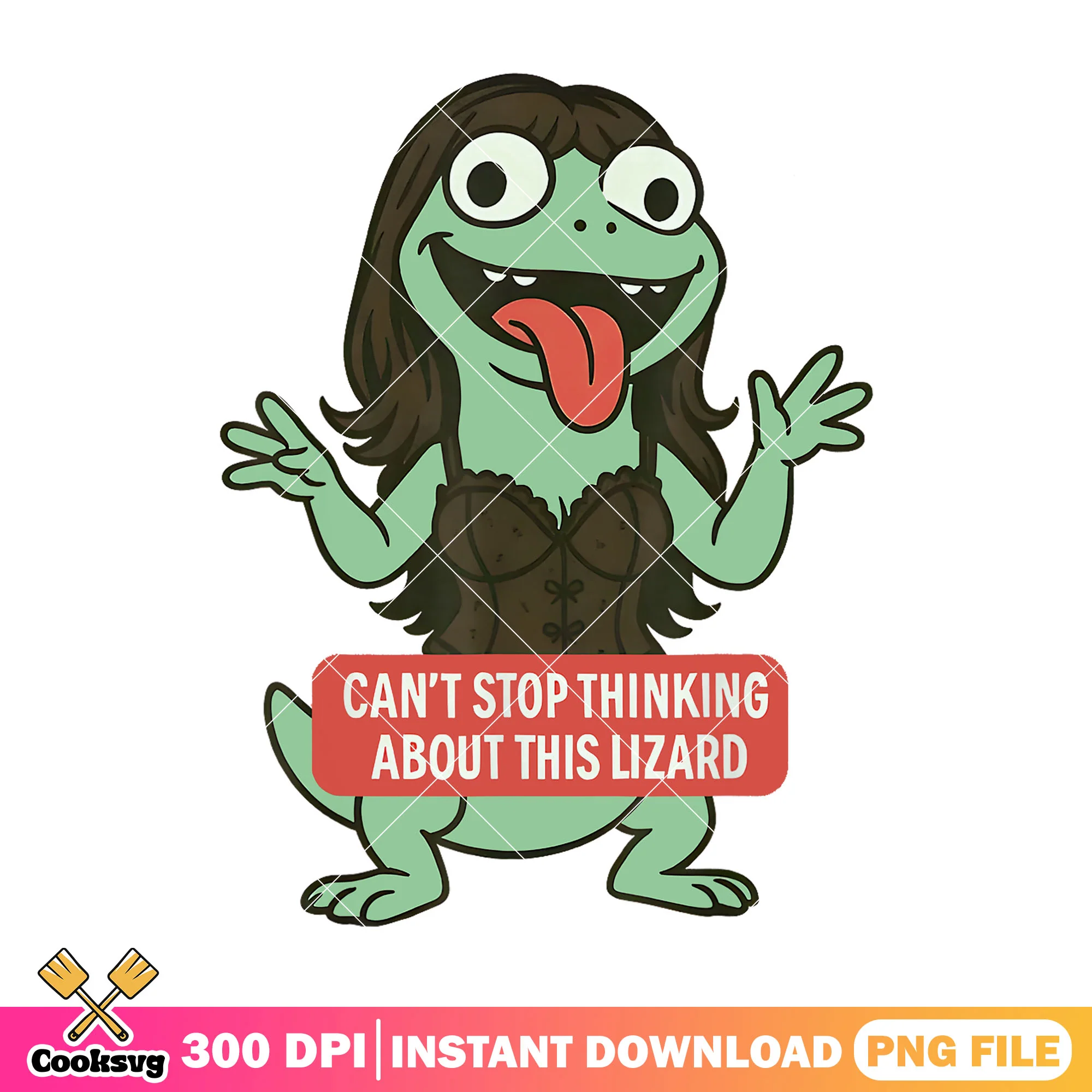 Cant stop think about lizard png, funny lizard png, lizard quote png