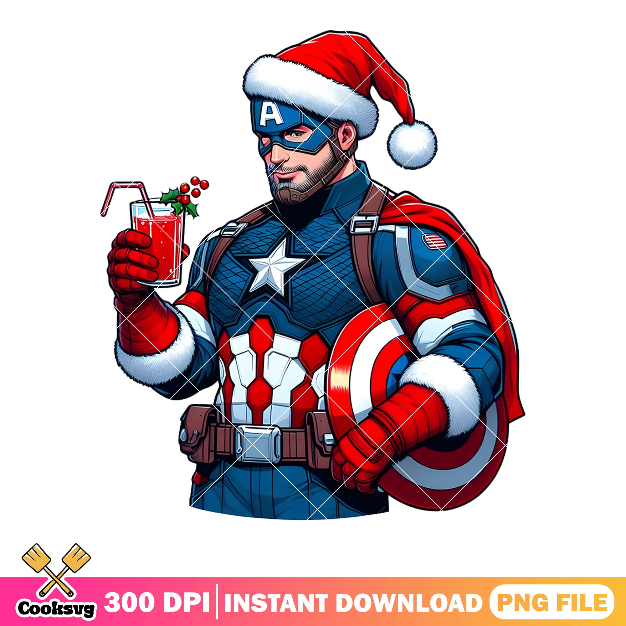 Captain America marvel png, cocktail decoration png, shield png