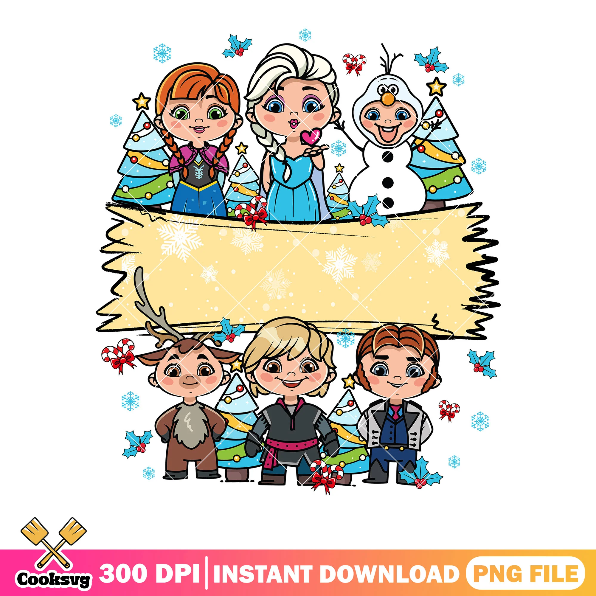 Card christmas elsa princess png, christmas gifts png, frozen 2 png