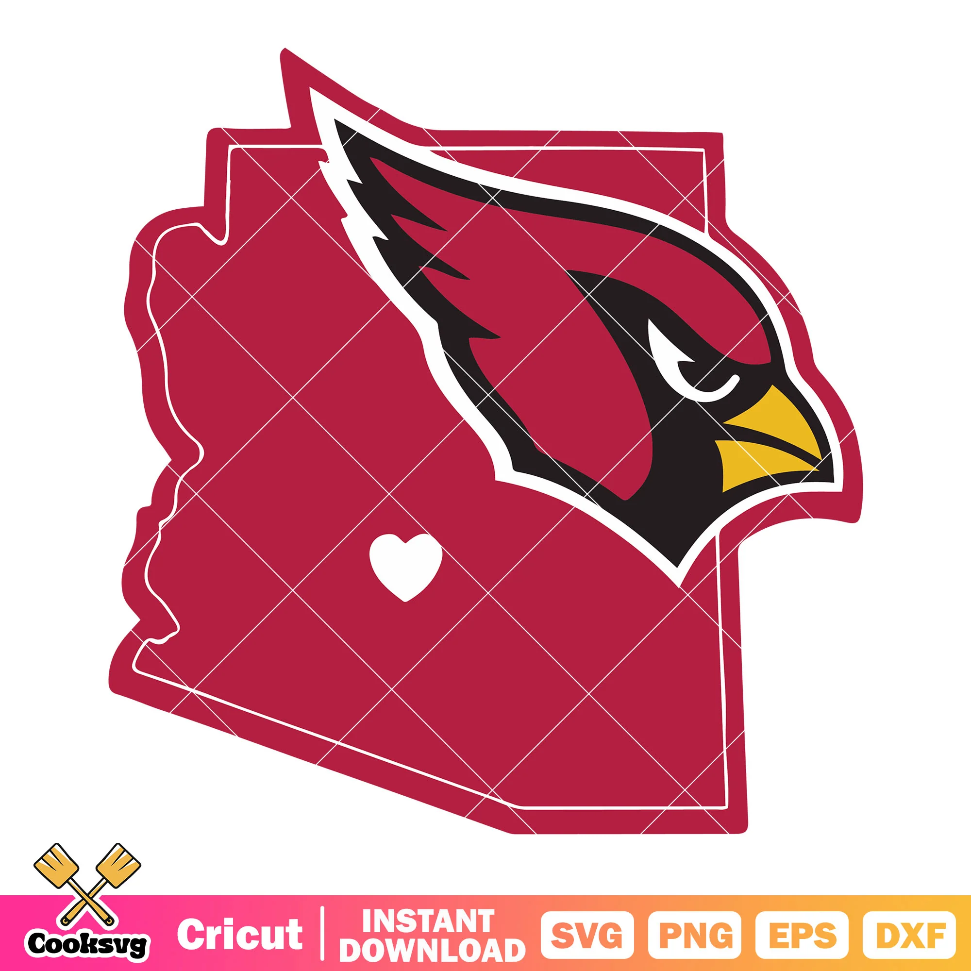 Cardinals from arizona svg, nfl svg, national football leauge svg