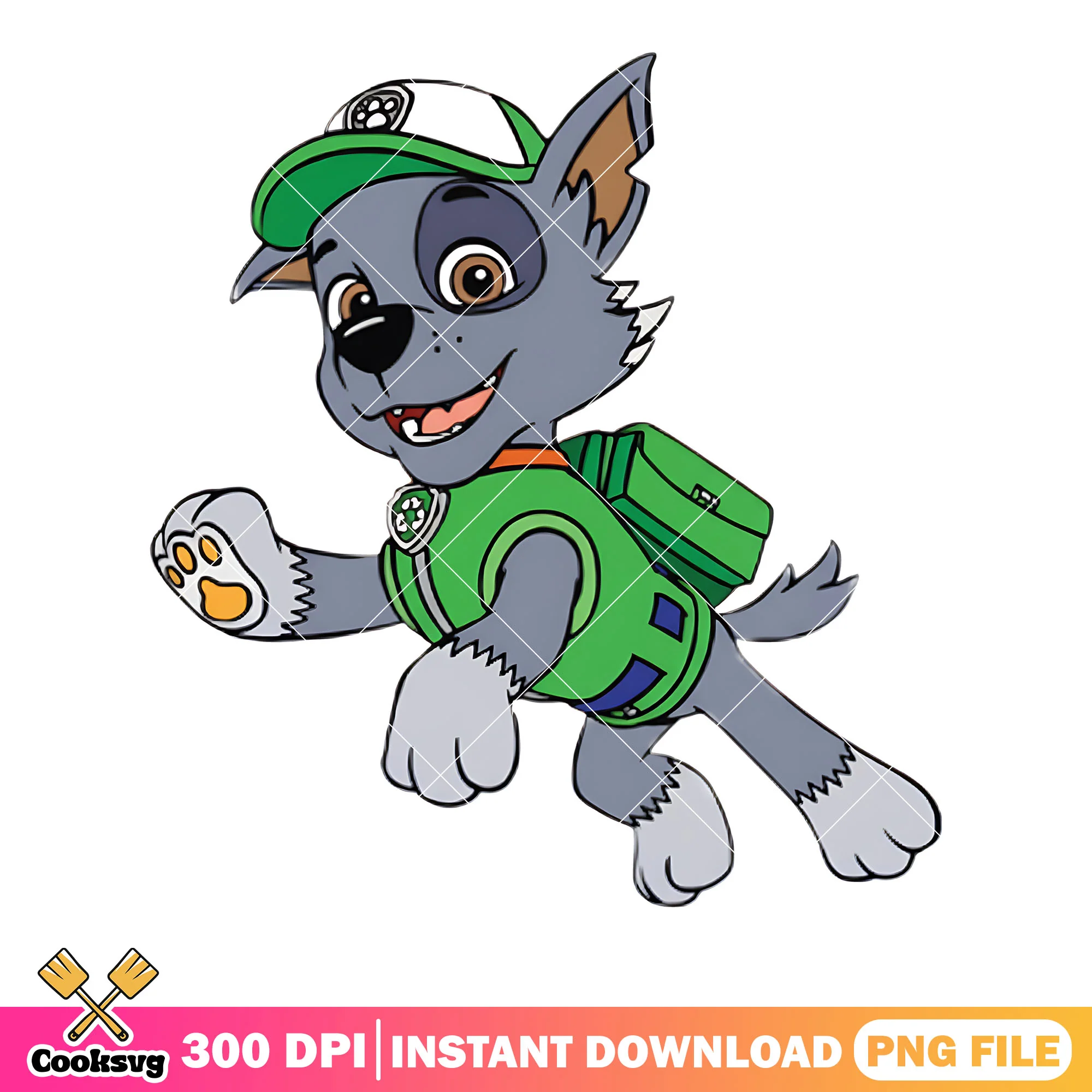 Cartoon rescue dog png, cartoon for kids png, paw patrol png