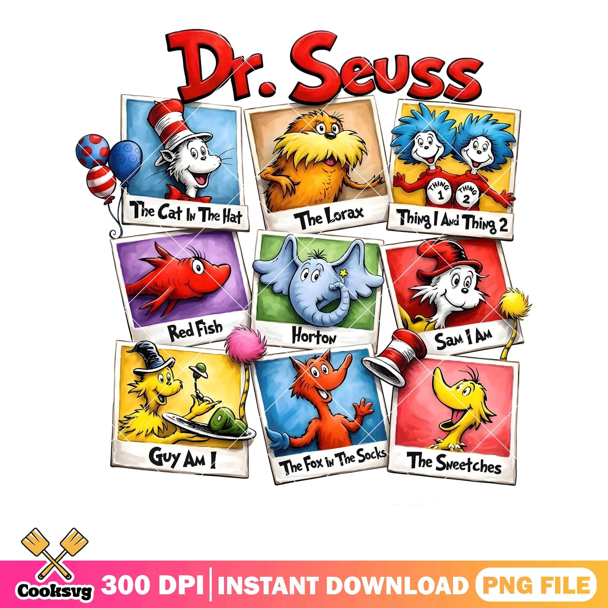 Cartoon the sweerches horton png, cartoon png, the cat in the hat png