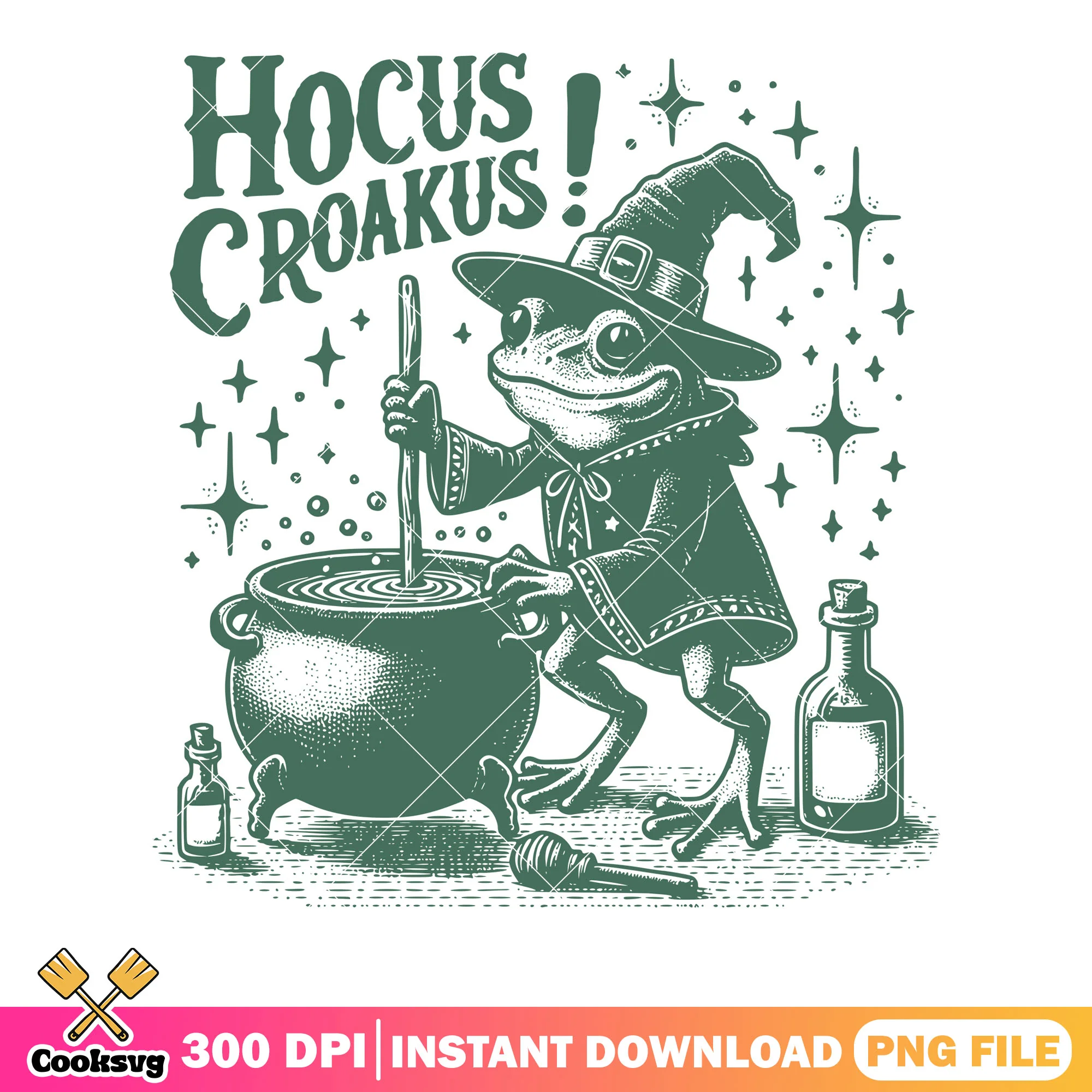 Cauldron witches frog png, starry night png, halloween scary png