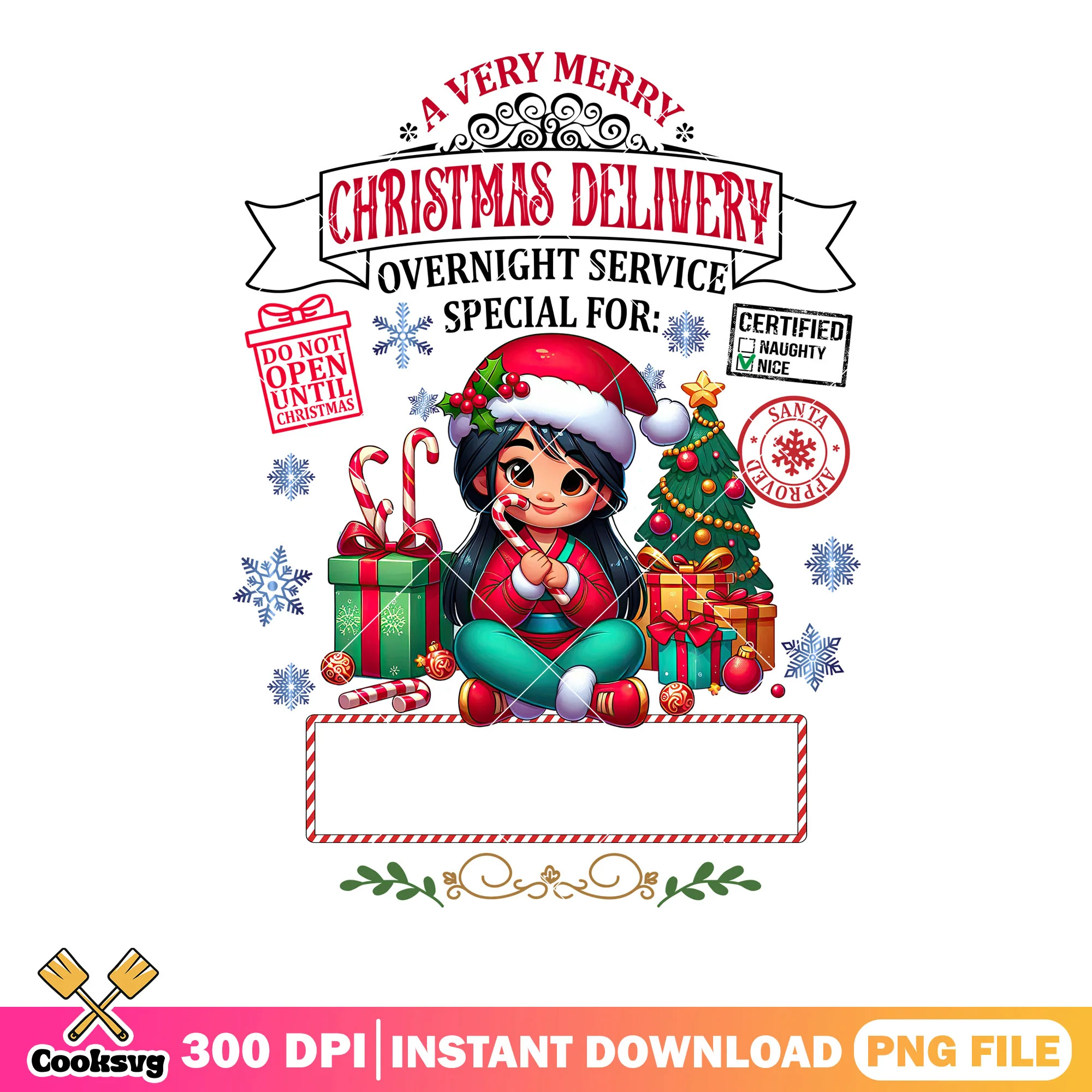 CERTIFIED NAUGHTY NICE png, disney christmas png, mulan png