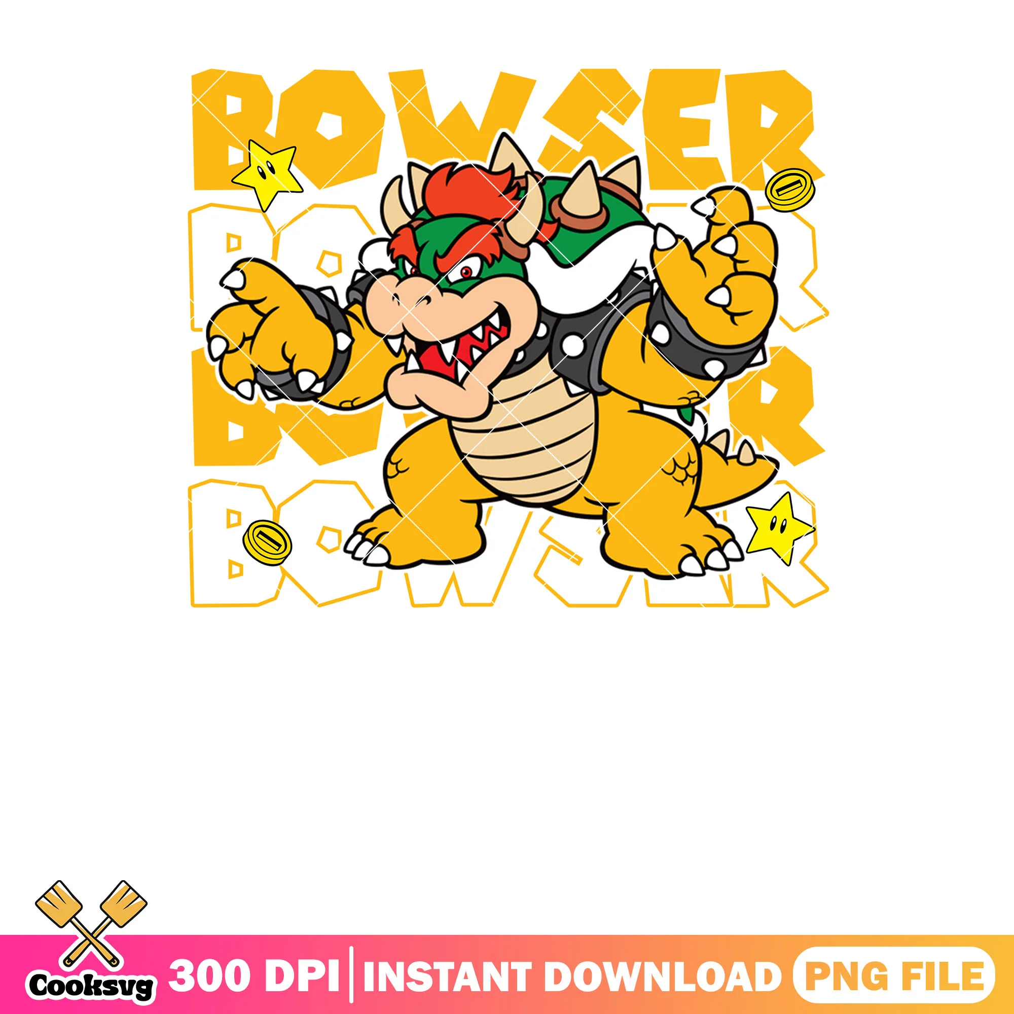 Character bowser nintendo png, super mario game png, mario and bowser png