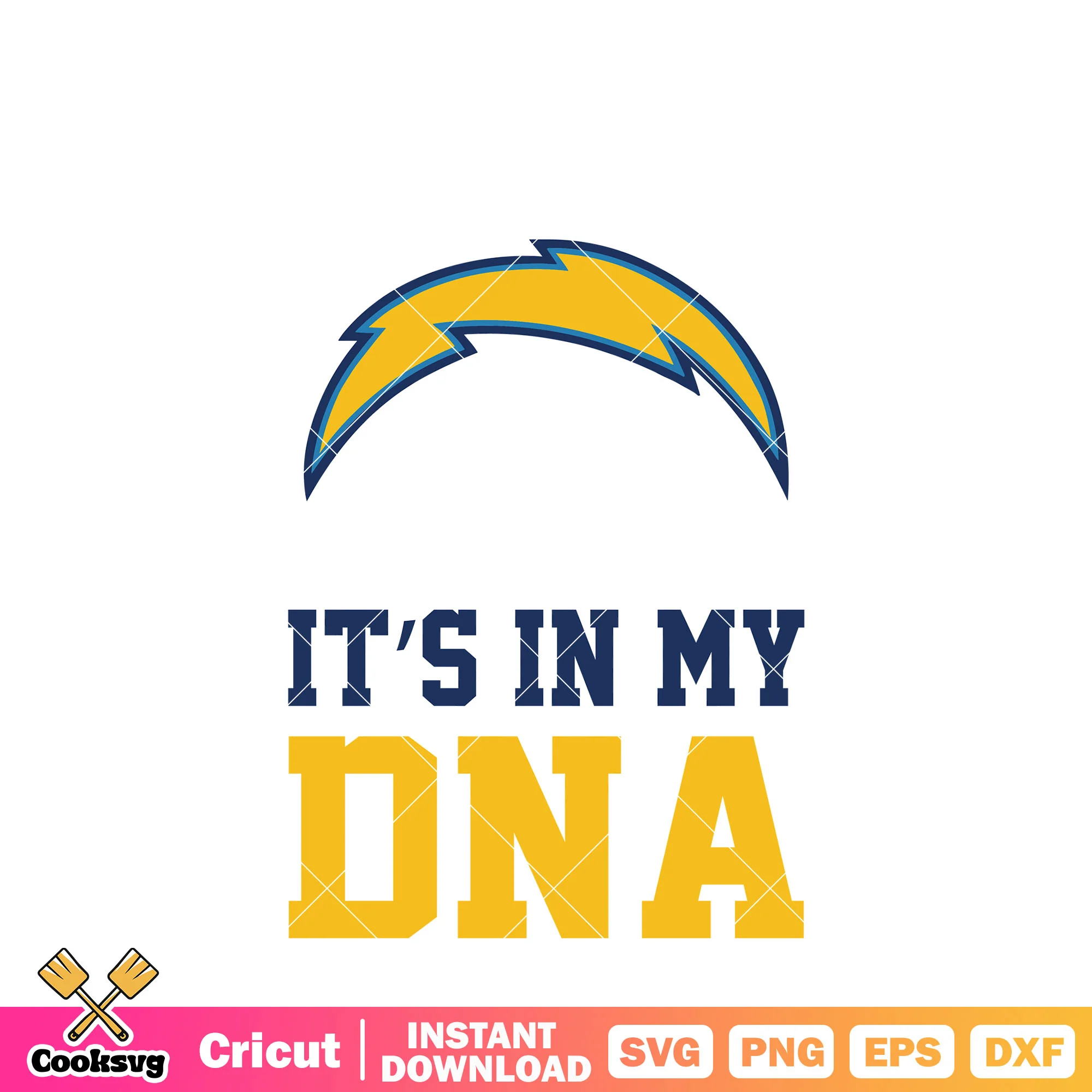 Chargers dna is in my blood svg, Los angeles chargers svg, afl svg