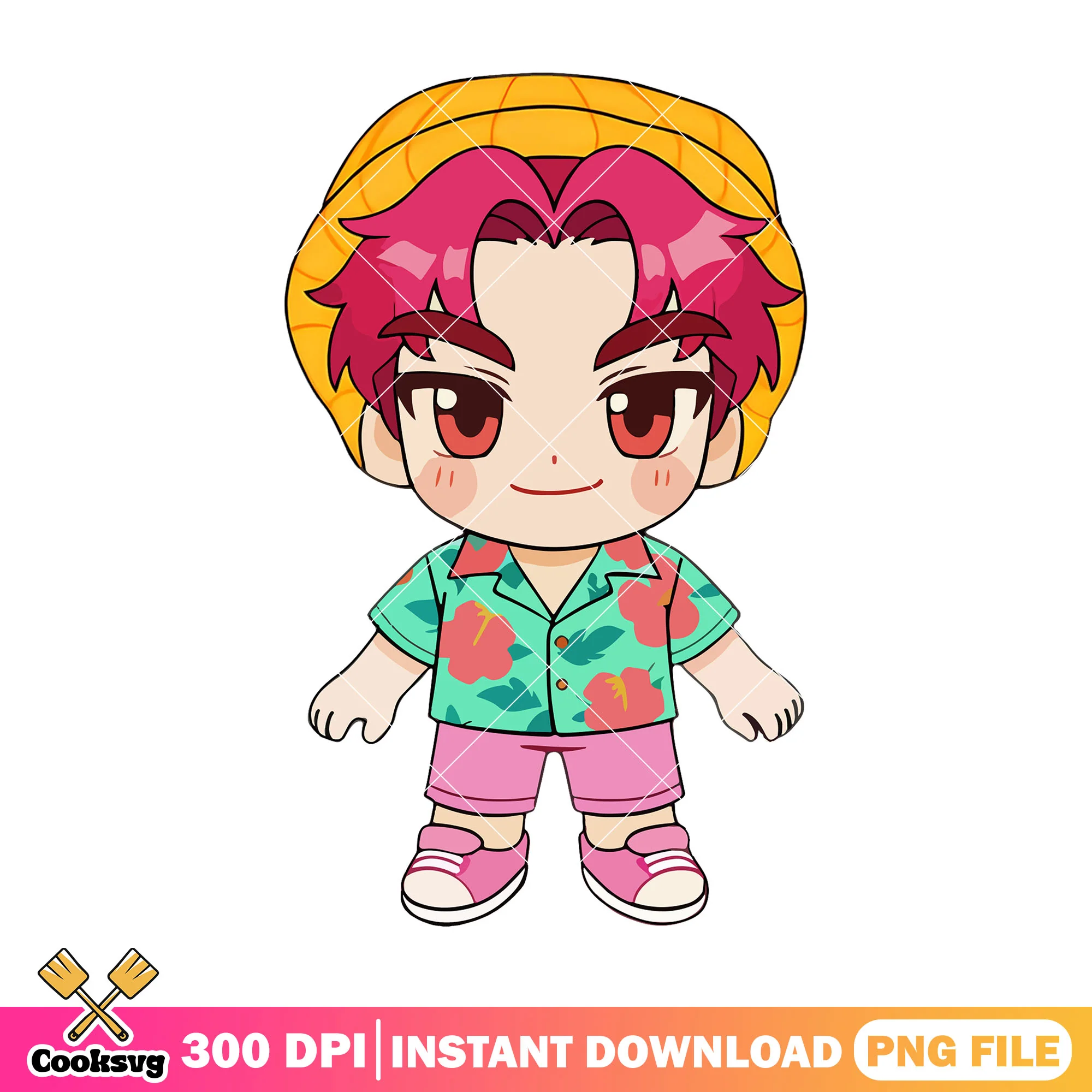 Chibi abby stand pose png, abby saja png, kpop hunters png