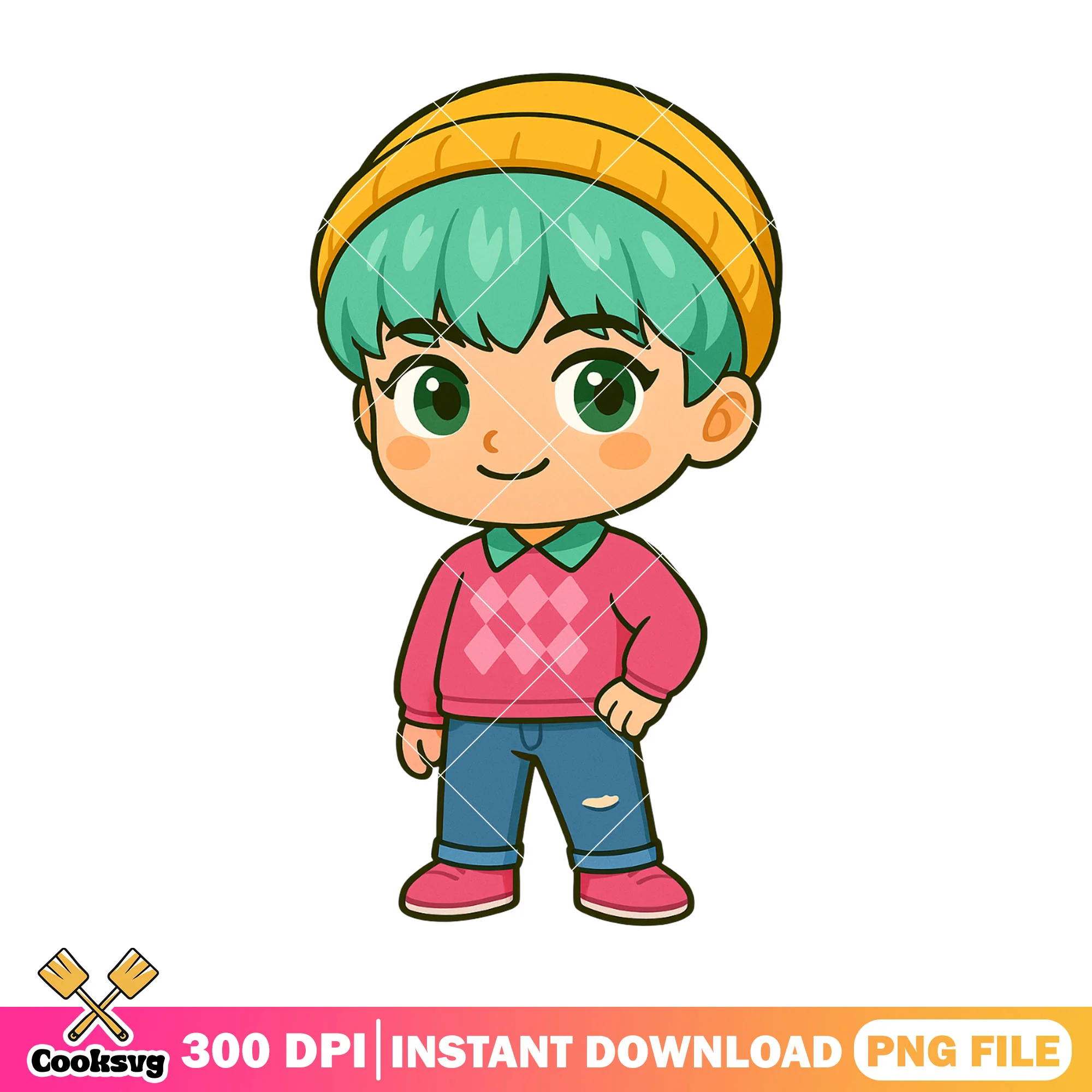 Chibi baby sexy standing pose png, baby saja png, saja boys band png