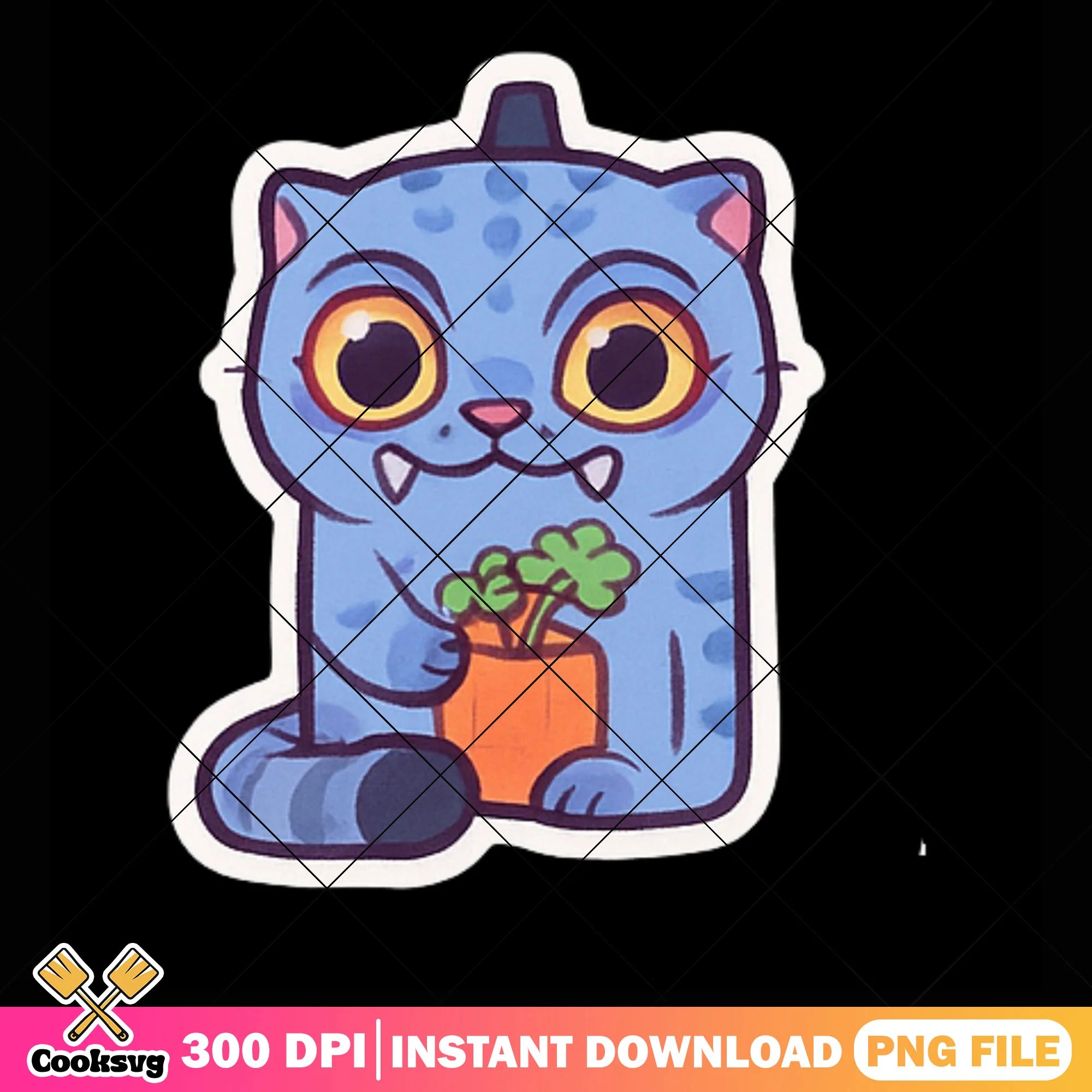 Chibi derpy plant lover png sticker, derpy kpop png, huntrix kpop png