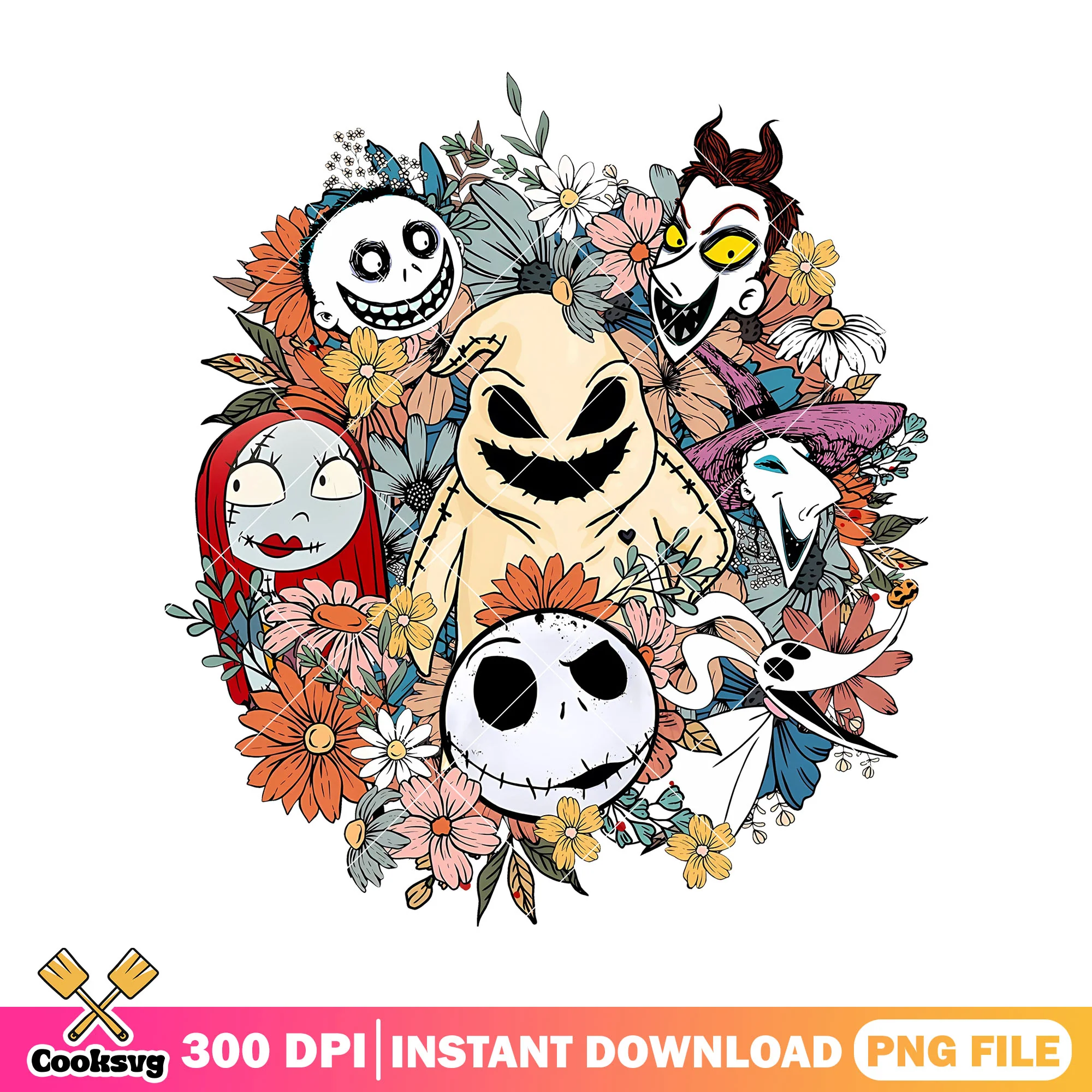Chibi friends and jack png, jack cartoon png, halloween day png