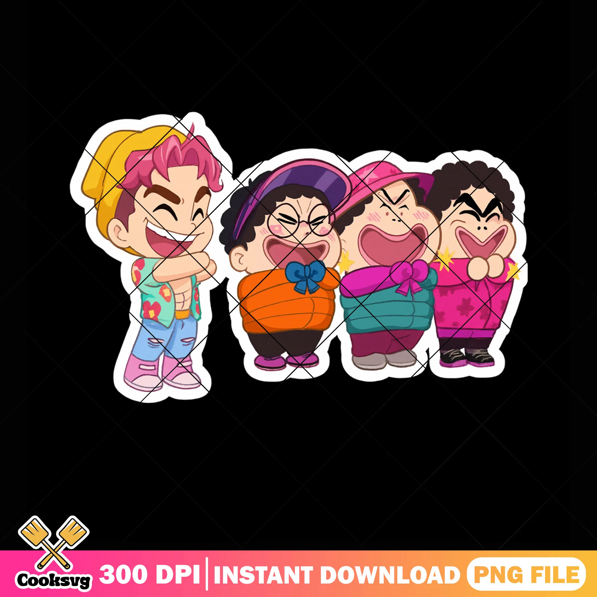 Chibi funny abby png sticker, kpop hunters png, abby saja png