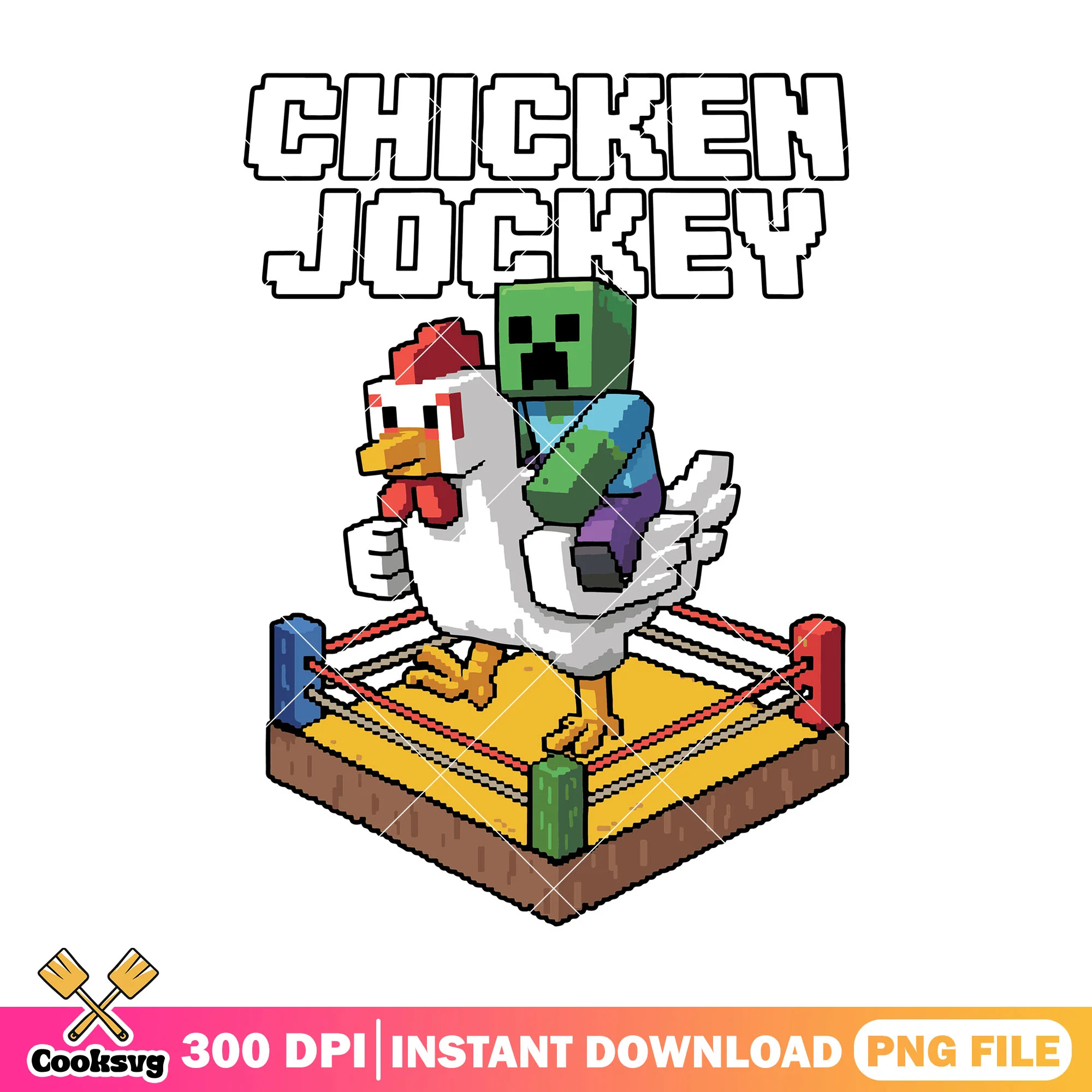 Chicken jockey minecraft fight png, chicken jokey png, minecraft game png