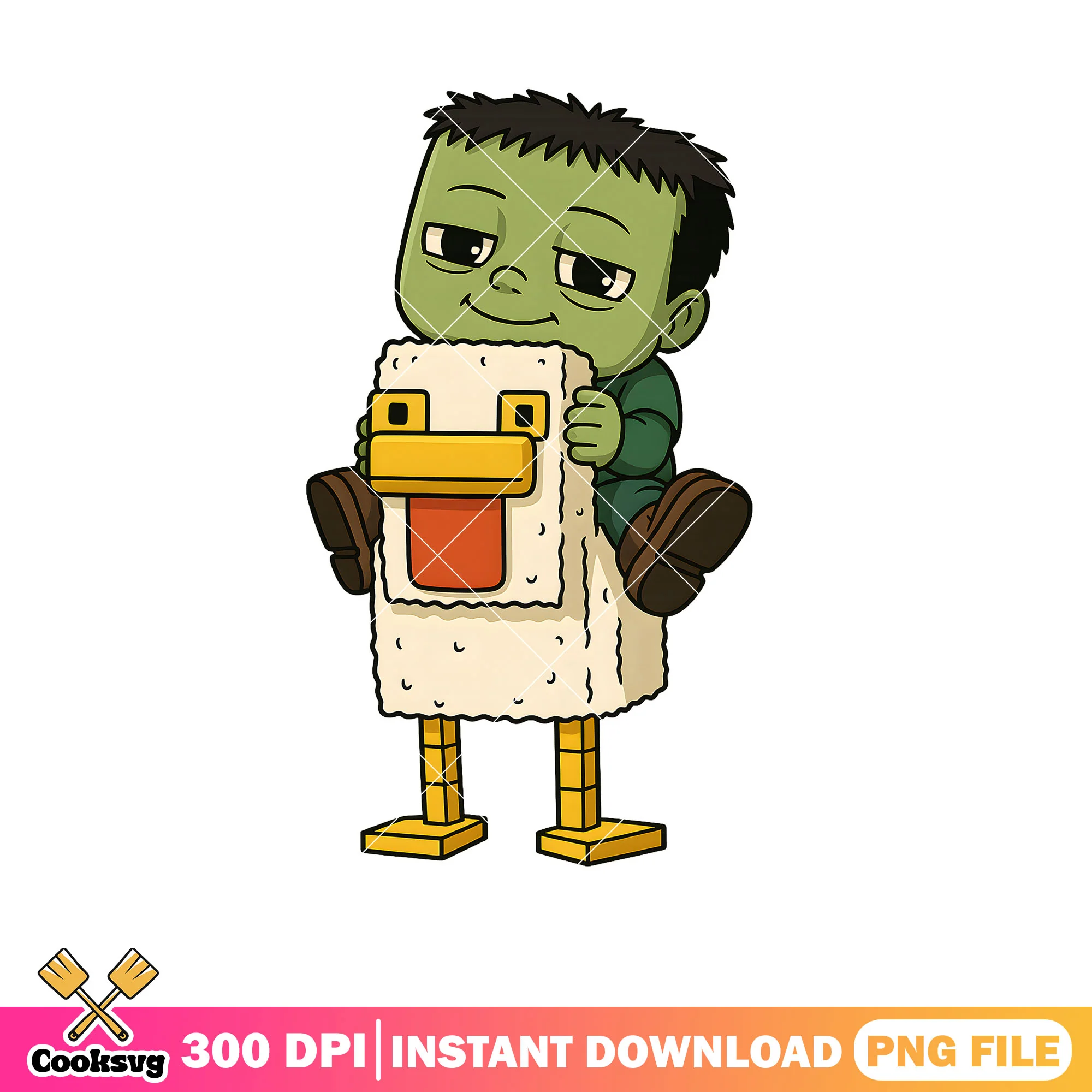 Chicken jokey minecraft game png, minecraft movie png, chicken jokey png