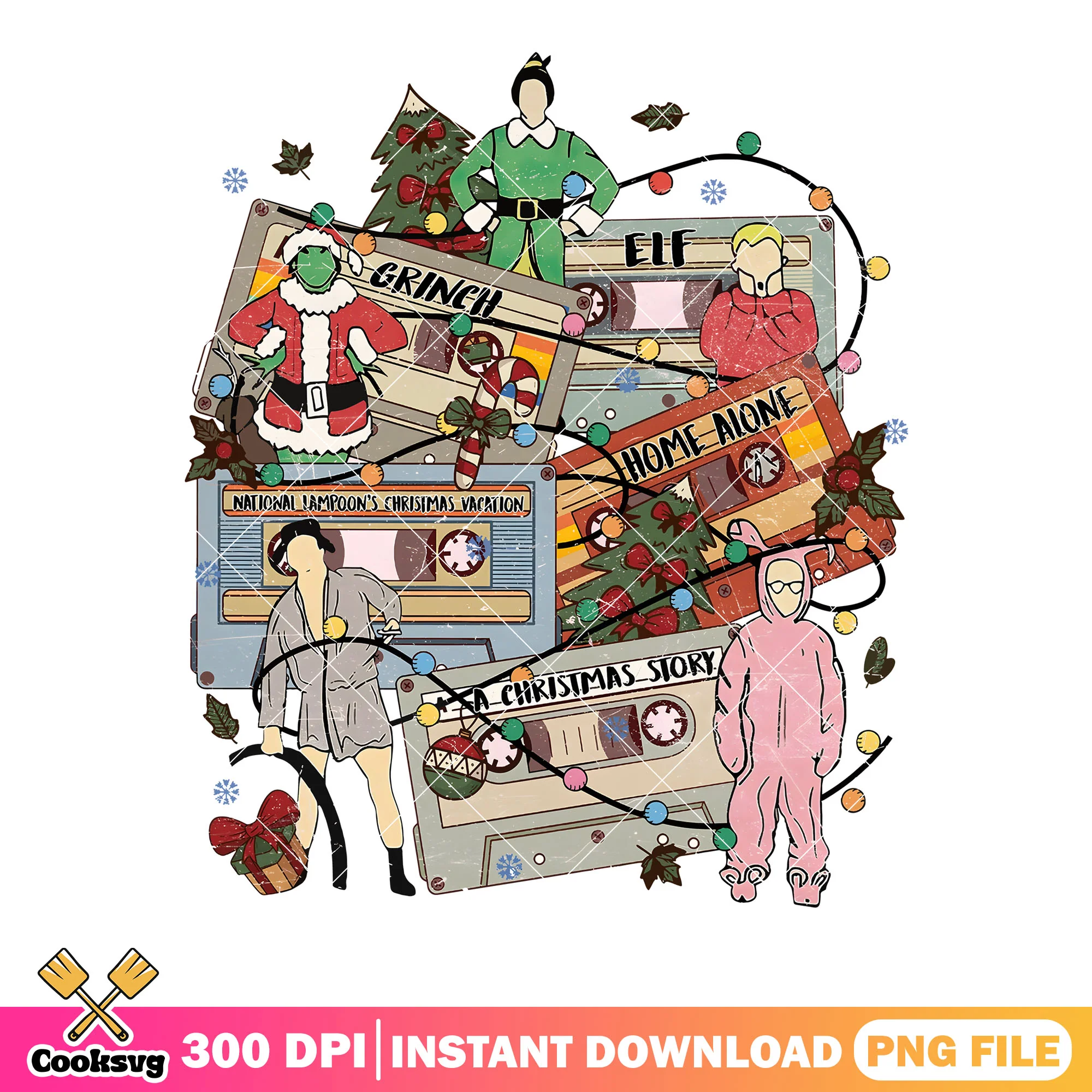 CHristmas cassette tape movie png, home alone png, kevin mccallister png