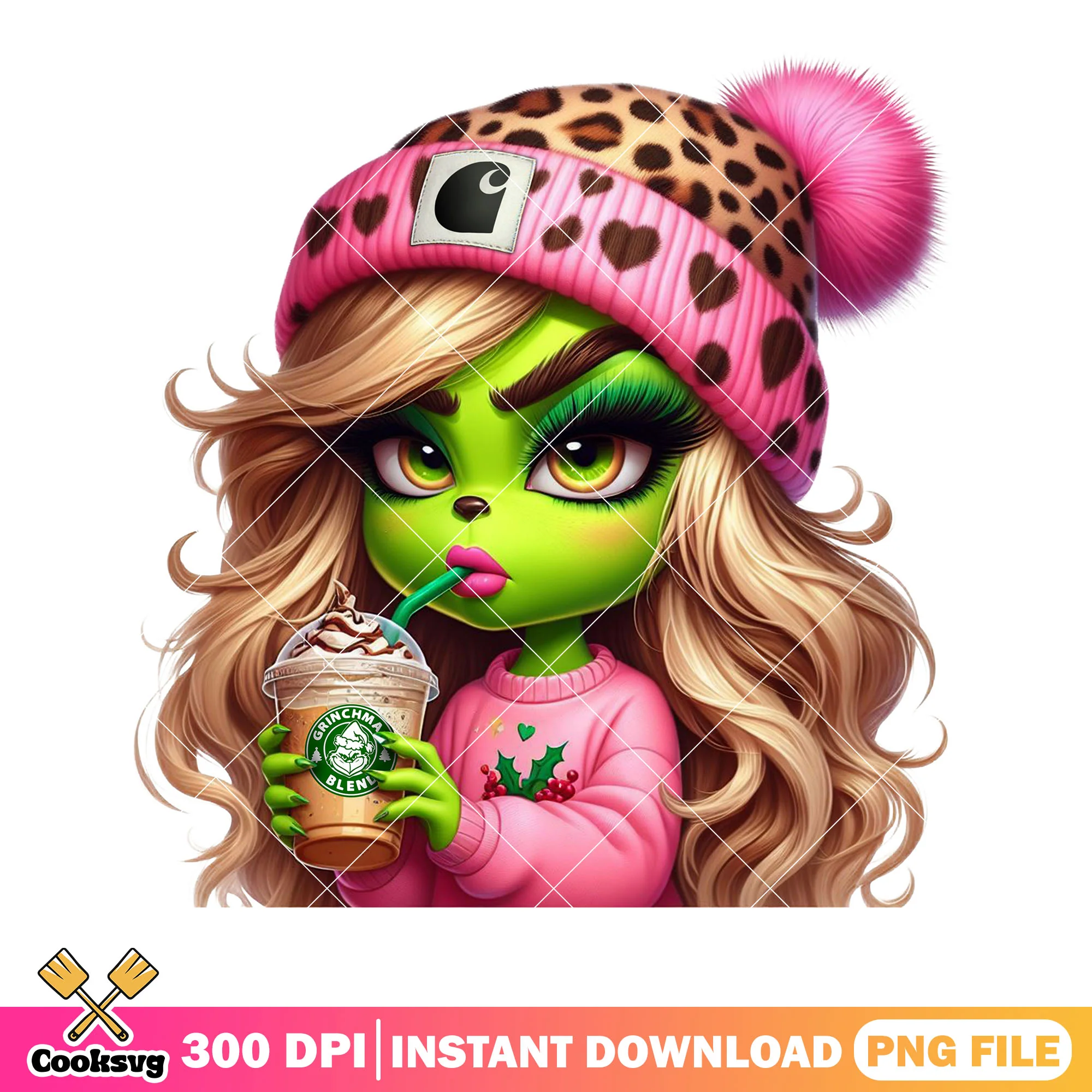 Christmas costume grinch png, christmas cards png, the grinch png