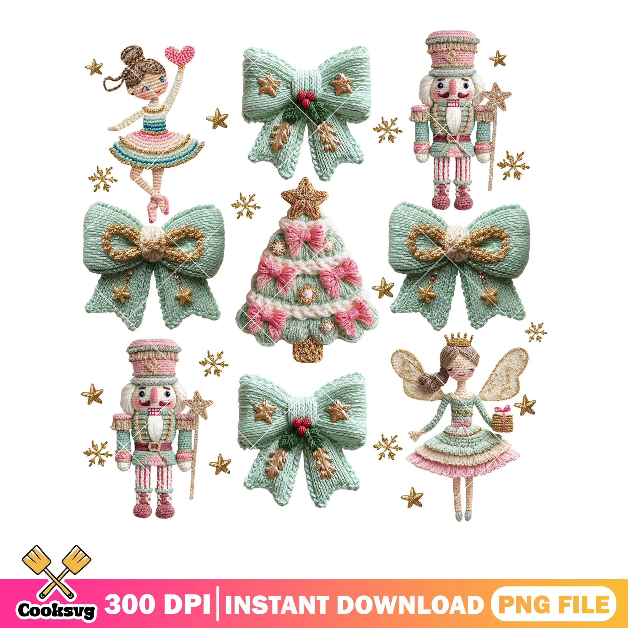 Christmas fairy decor png, christmas festival png, christmas tree png