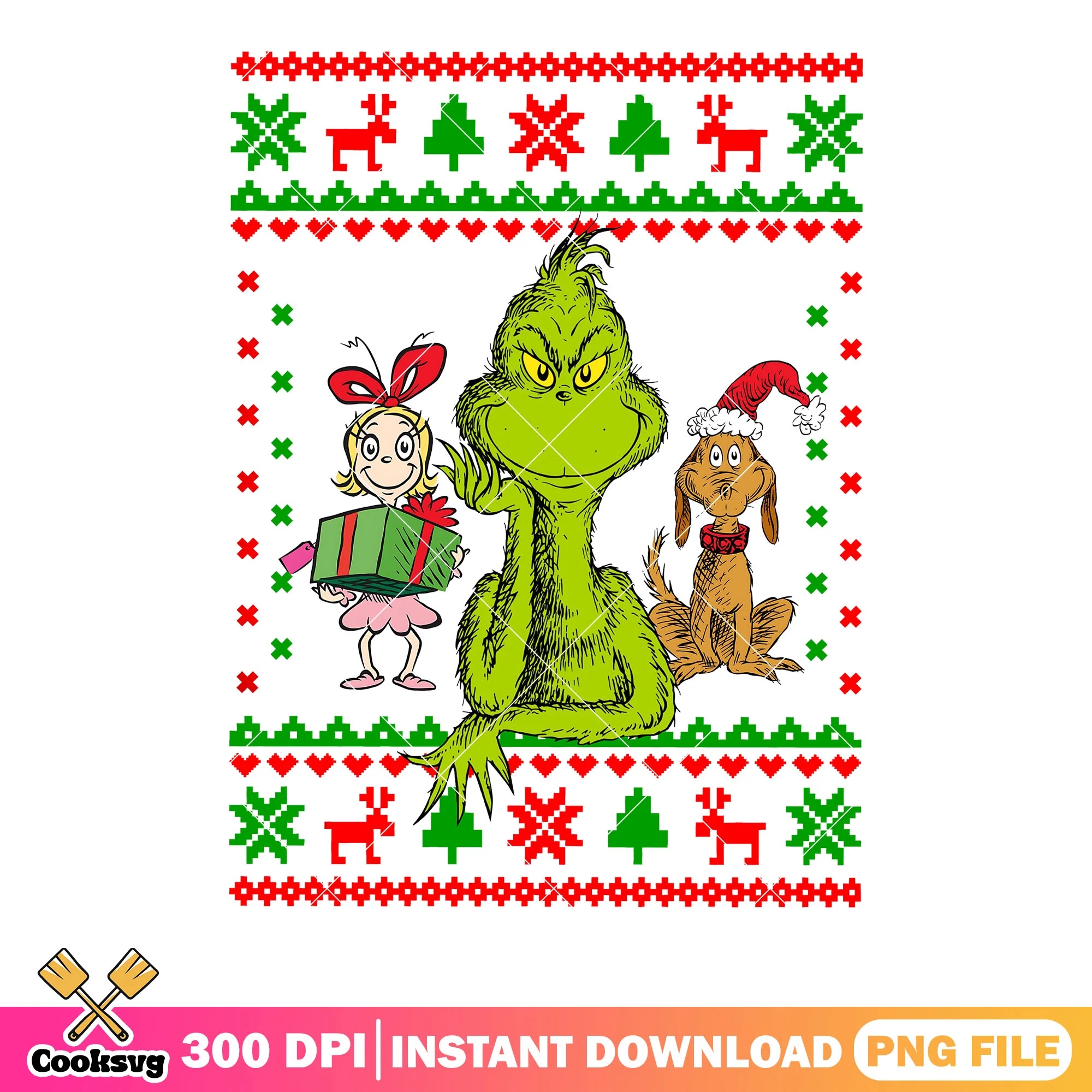 Christmas grinch wallpaper png, the grinch png, max the dog png