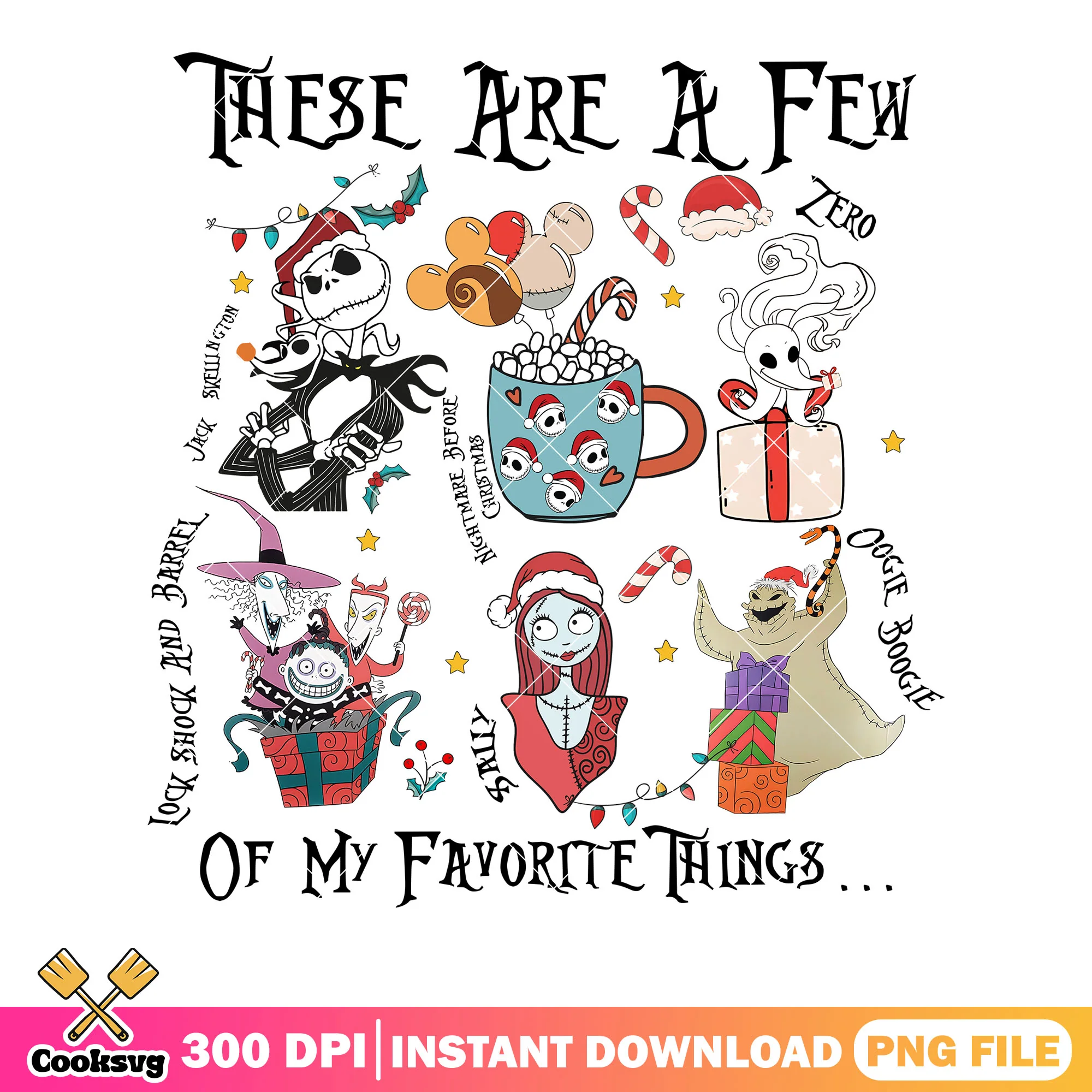 Christmas monster poster png, christmas poster png, jack skelington png