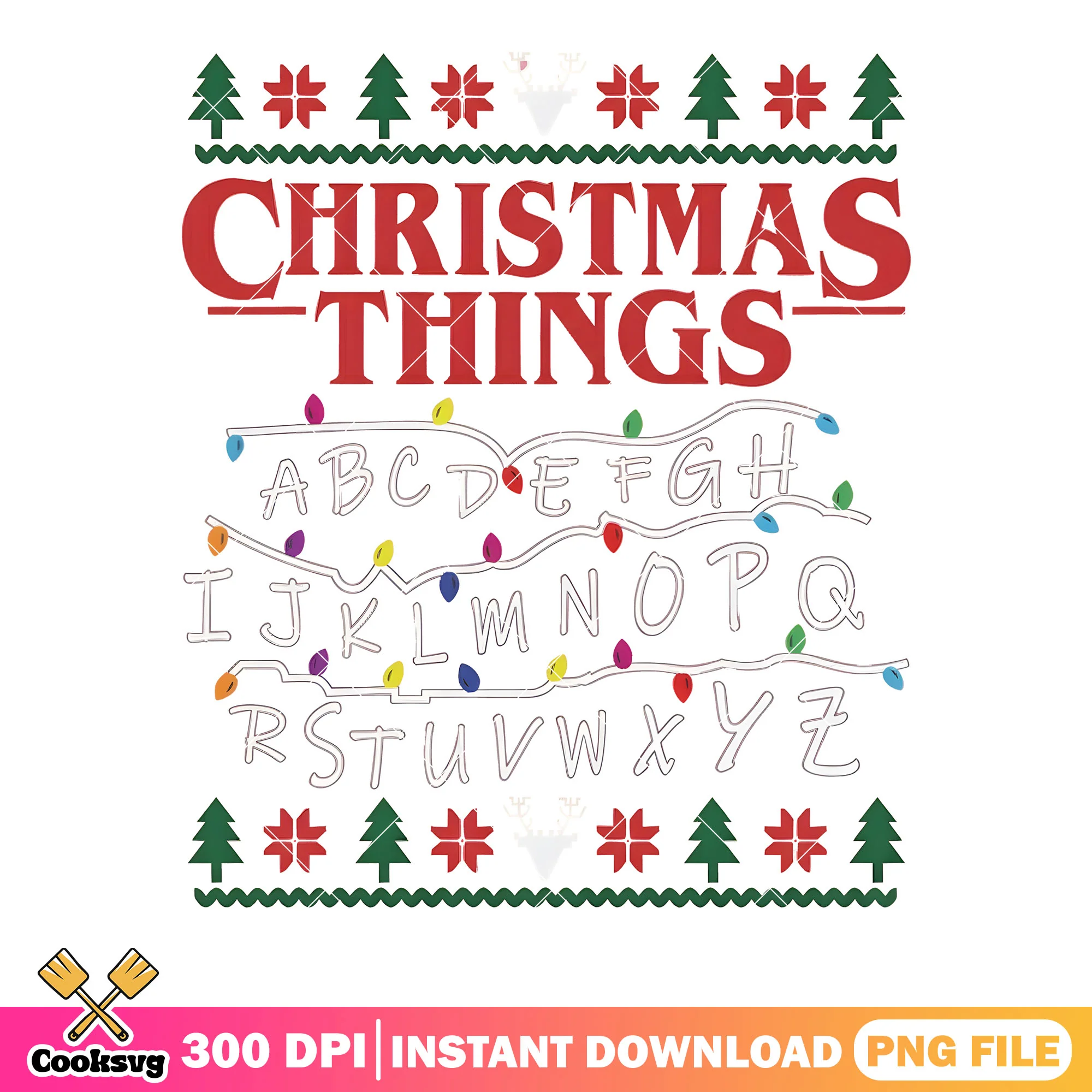 Christmas things snowflake png, tree colorful png, lights png