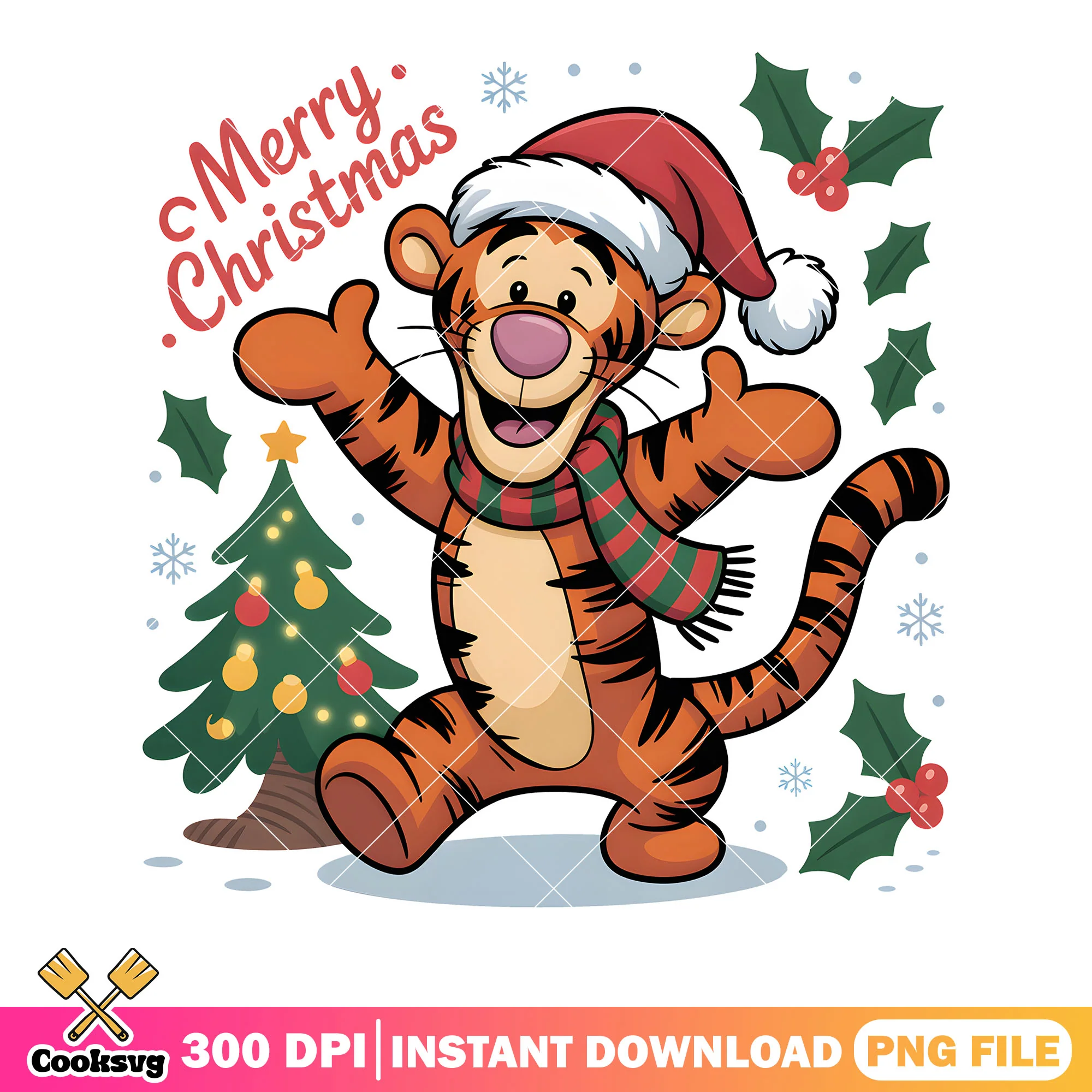 Christmas tiger winnie png, winnie the pooh png, tiger winnie png