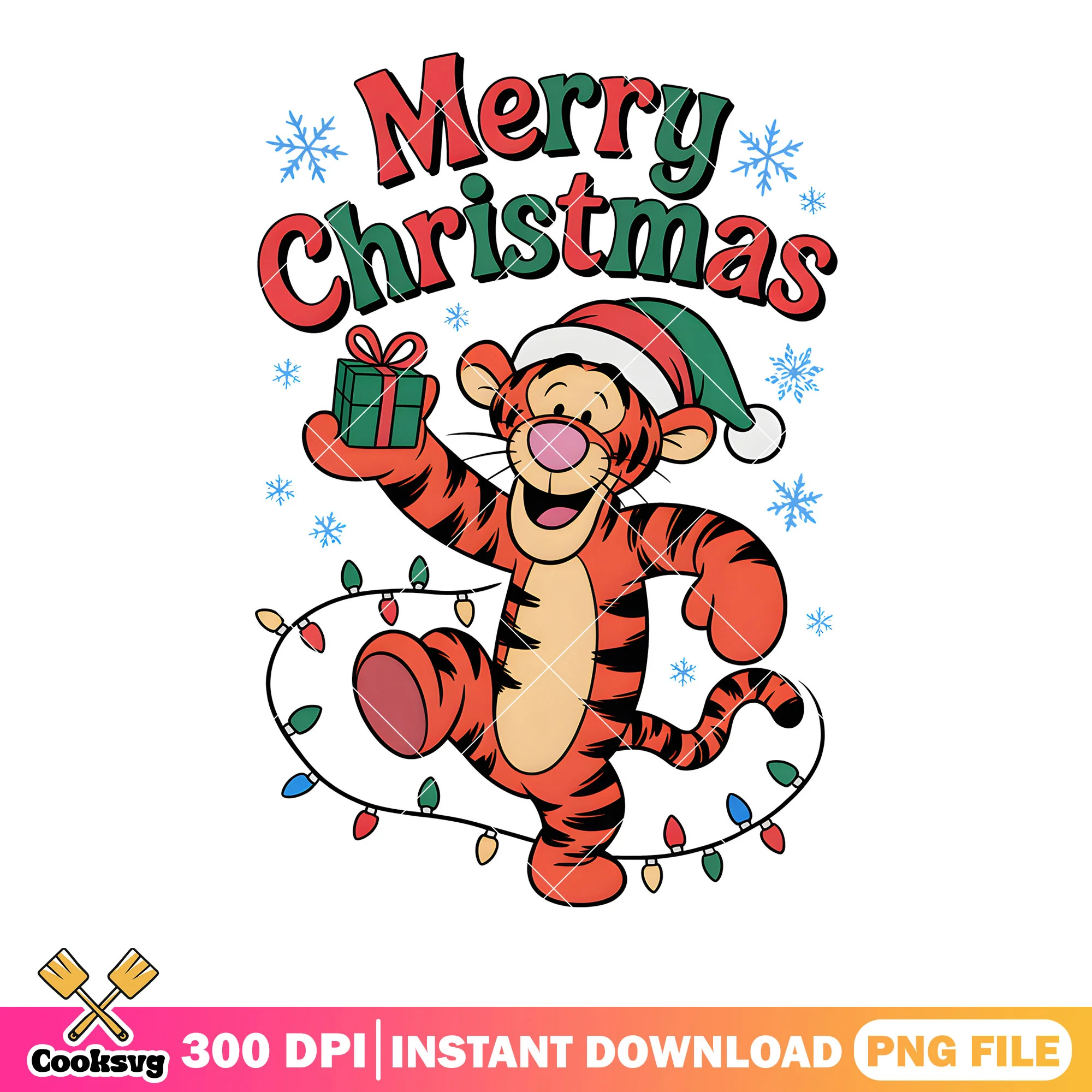 Christmas tigger poster snow png, pooh bear png, christmas pooh bear png