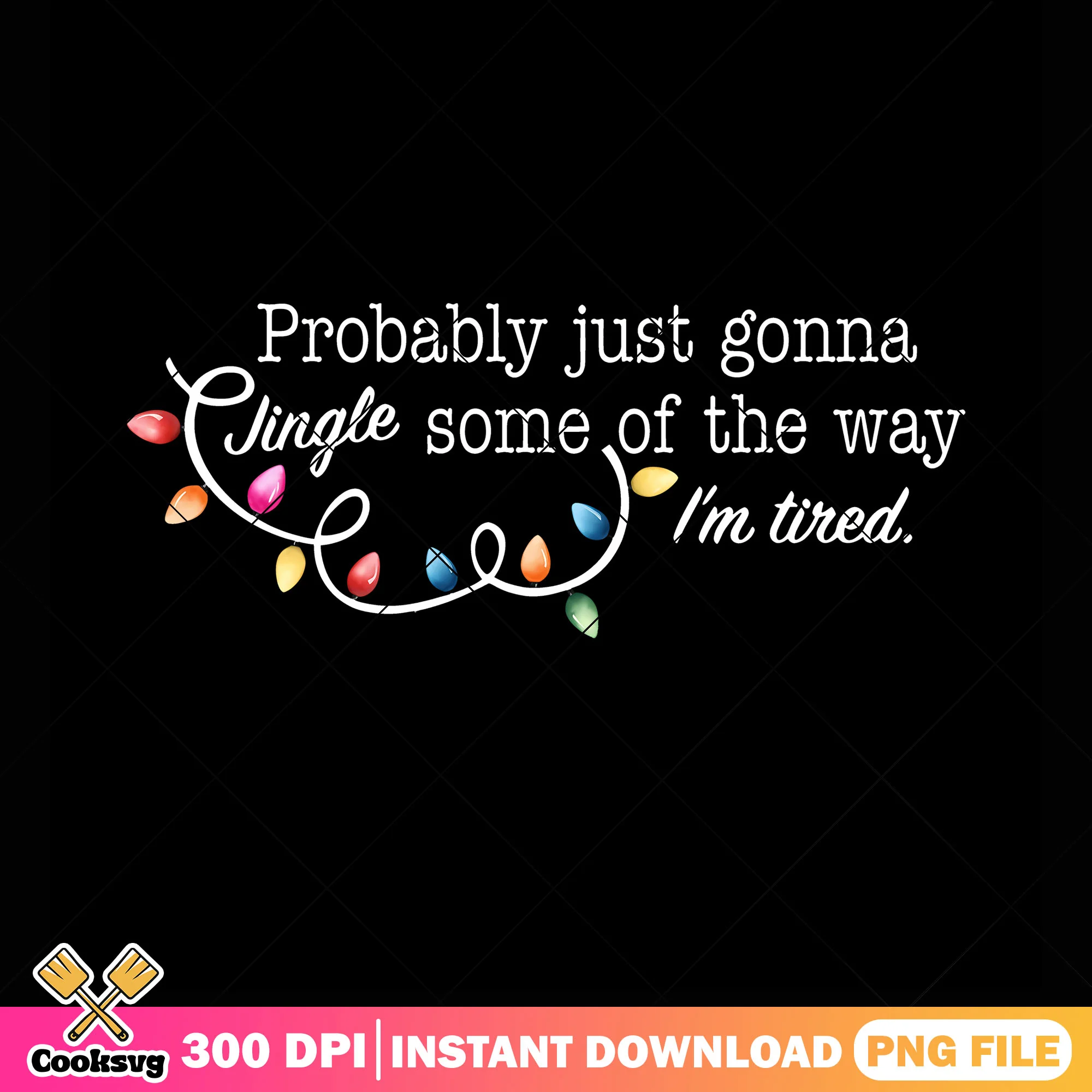 Christmas tired for me png, christmas png, string light christmas png