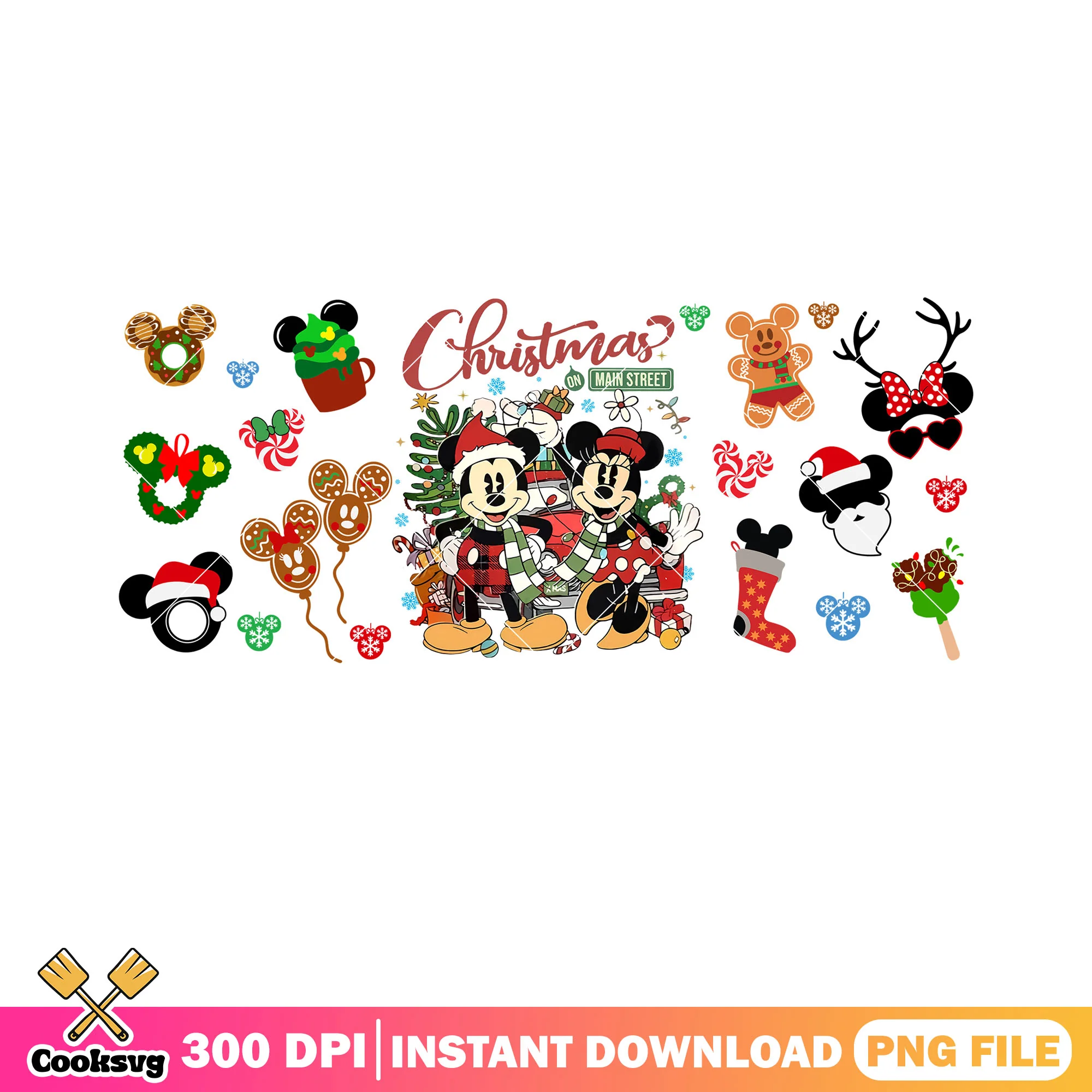 Christmas tour holiday png, merry xmas png, disney christmas png