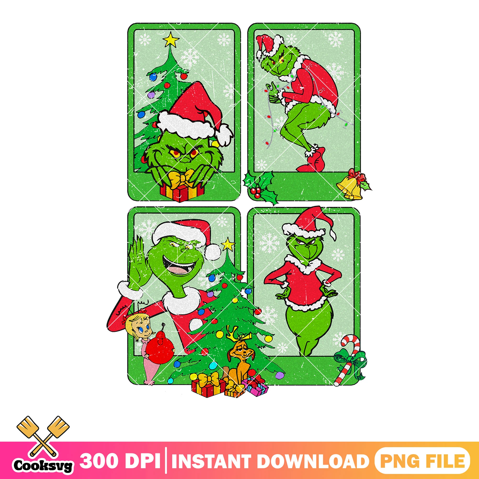 Christmas tree Grinch png, christmas movies png, merry christmas png
