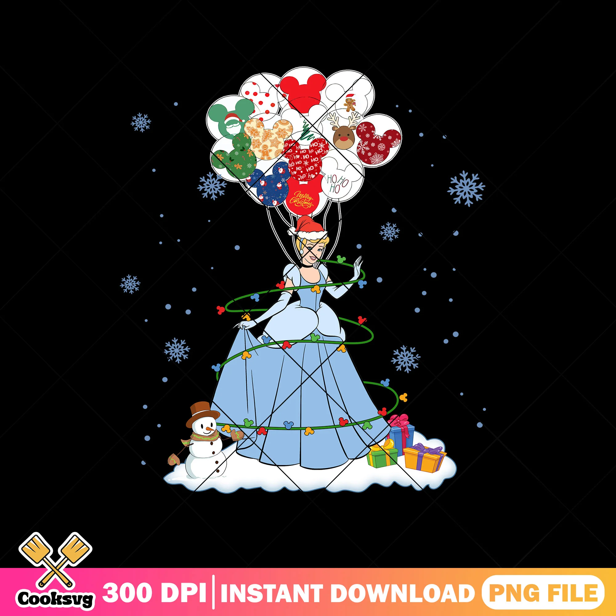 Cinderella christmas stuff png, cinderella png, christmas spirit png