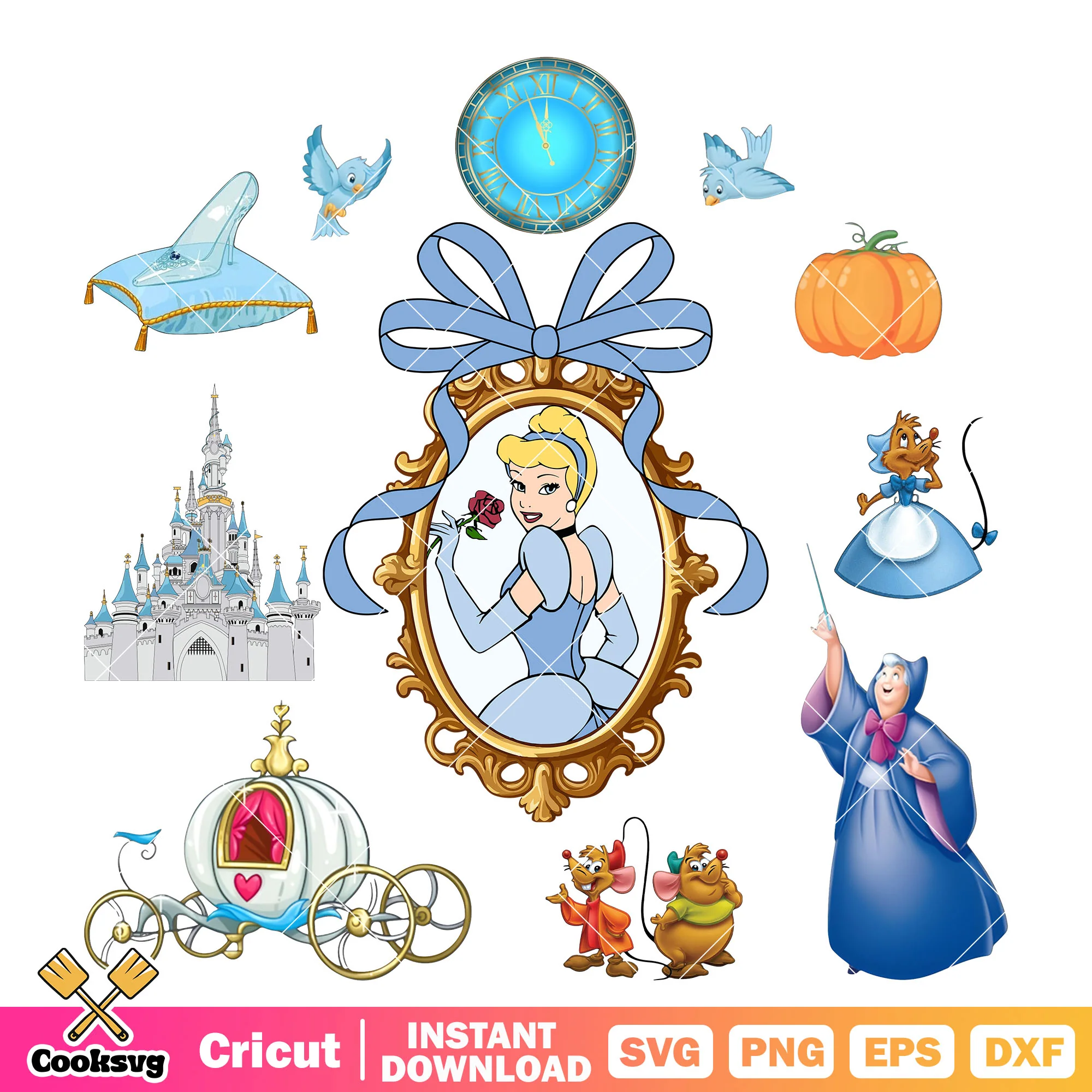 Cinderella princess and disney mirror rose png, cinderella princess png
