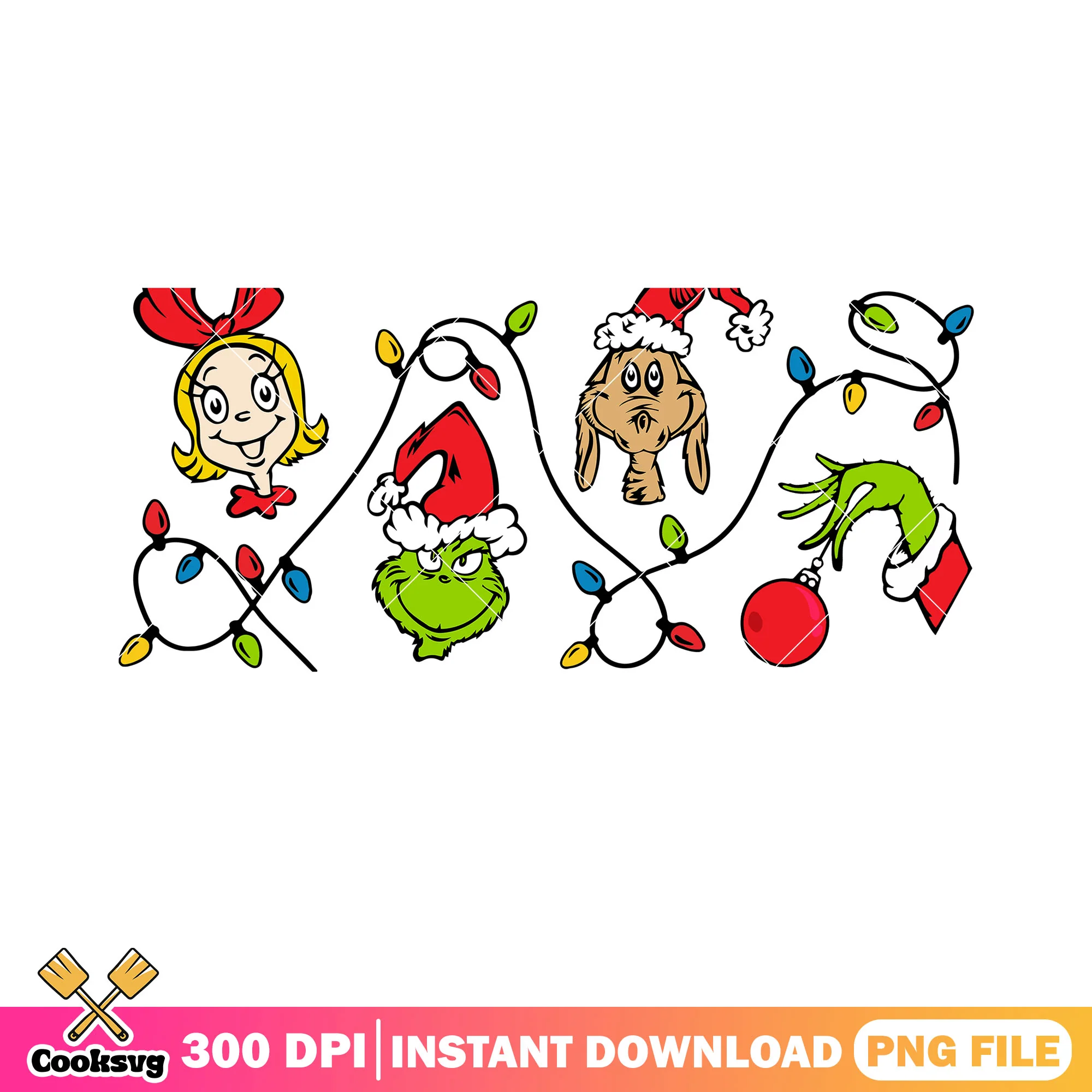 Cindy lou who xmas png, the grinch png, max the dog png
