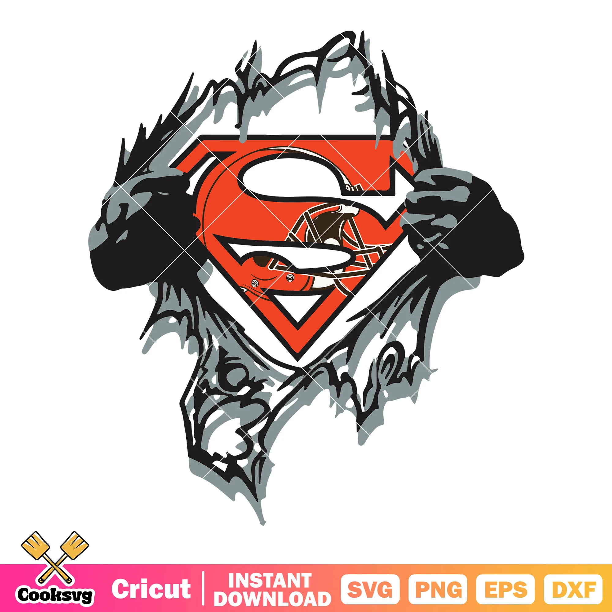 Cleveland browns svg, nfl football teams svg, superman svg