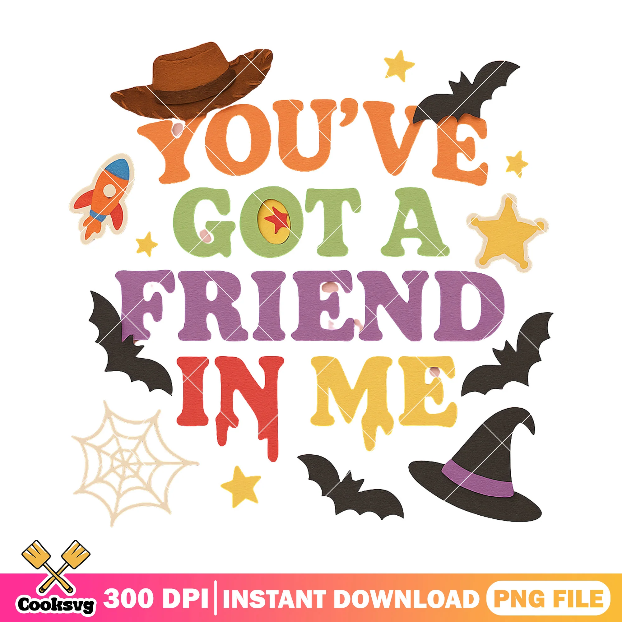 Colorful font halloween png, halloween day png, disney world png