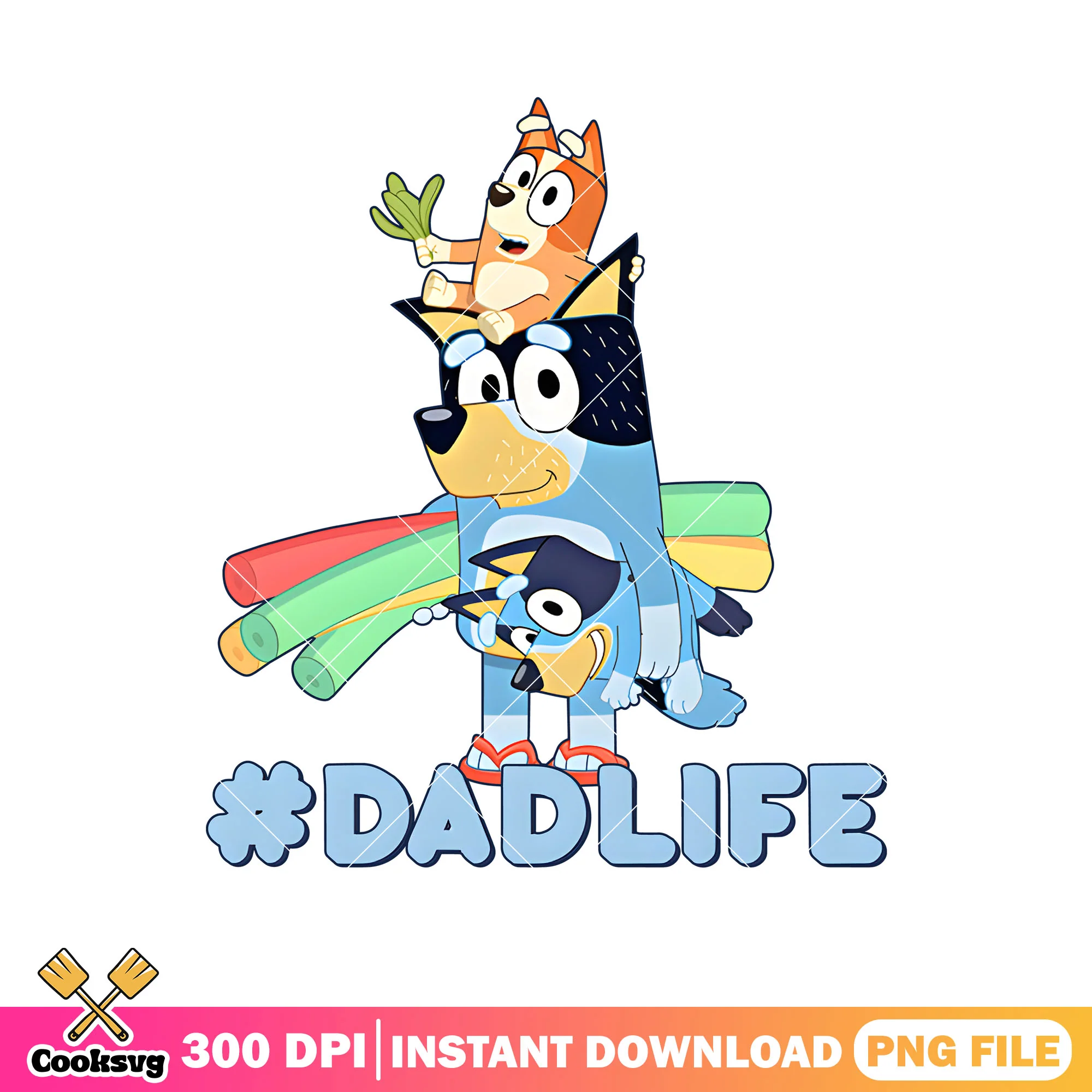 Copy of a little bingo alotta bit mufin png, bluey bingo png, bluey family png