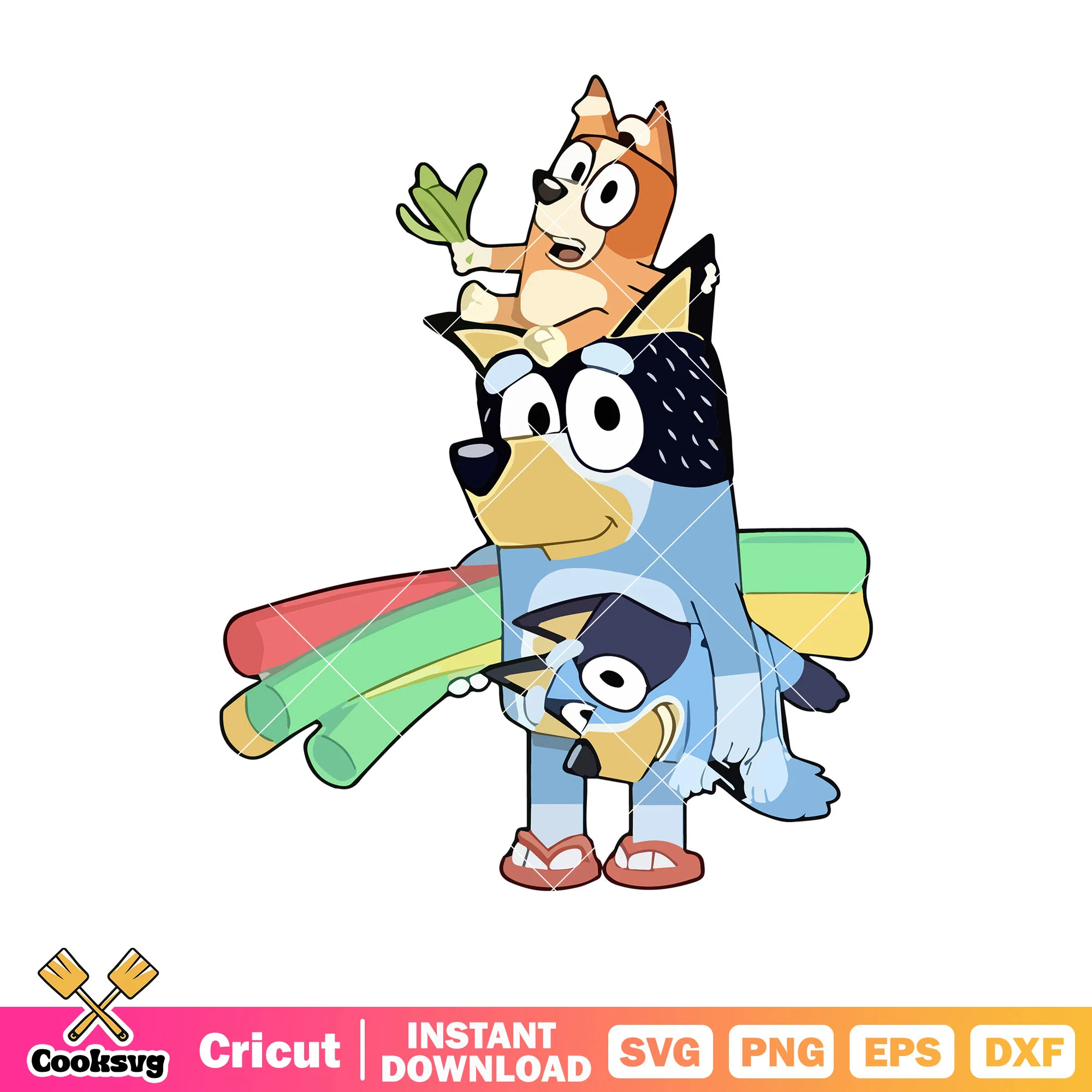 Copy of a little bit bluey bingo alotta svg, bluey life svg, bluey family svg