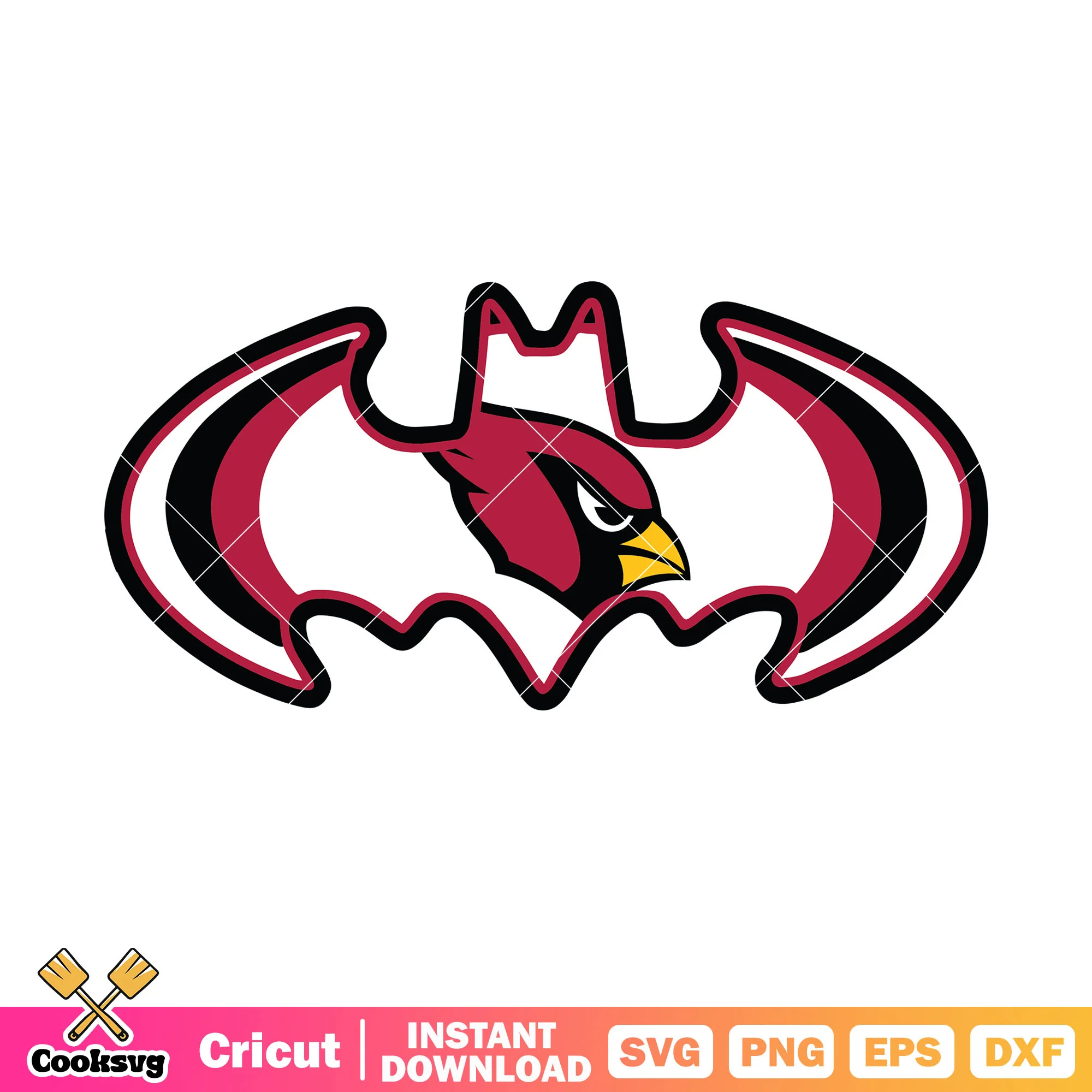 Costume arizona cardinals svg, batman svg, marvel nfl superpro svg