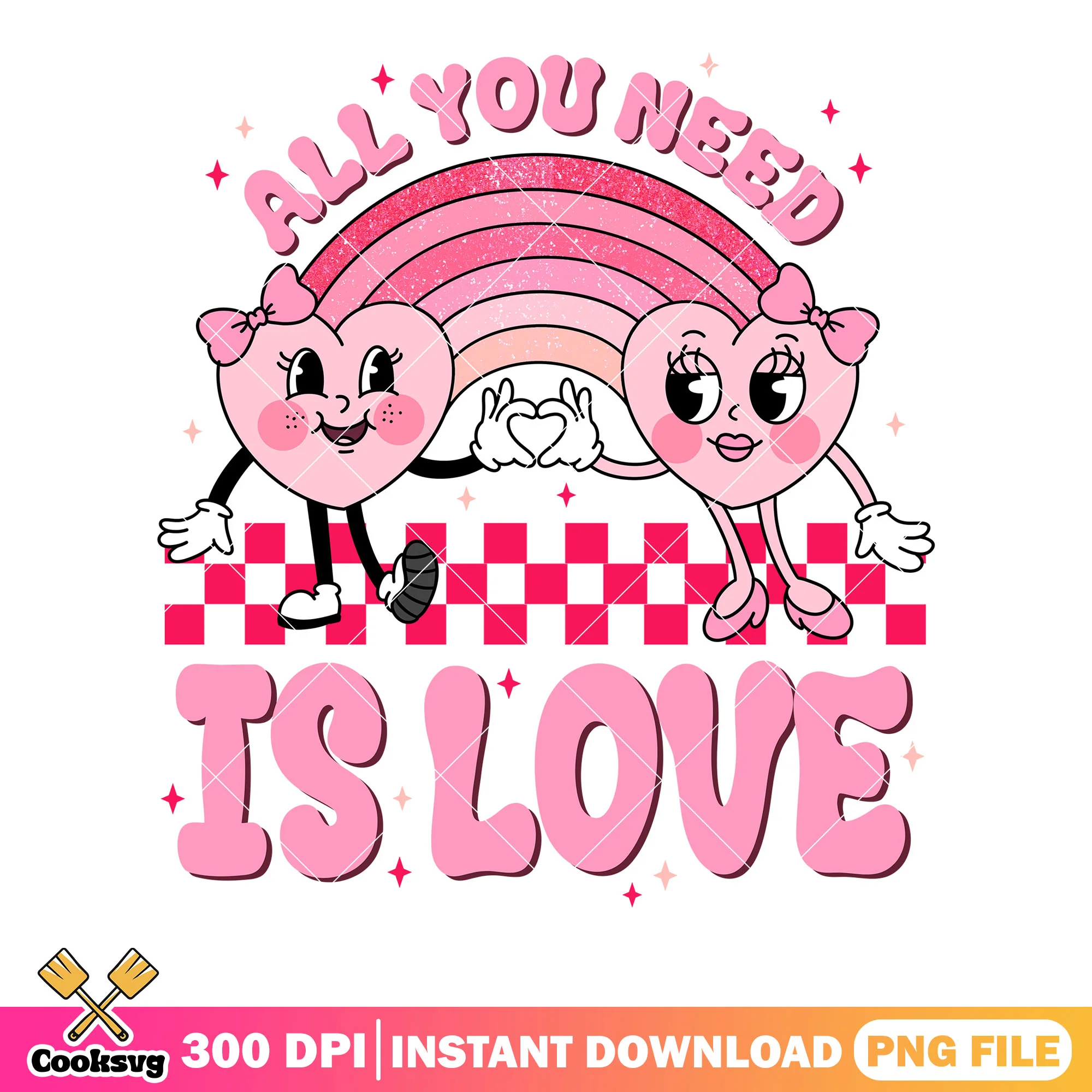 Couple heart valentines png, happy valentines png, couple initals png