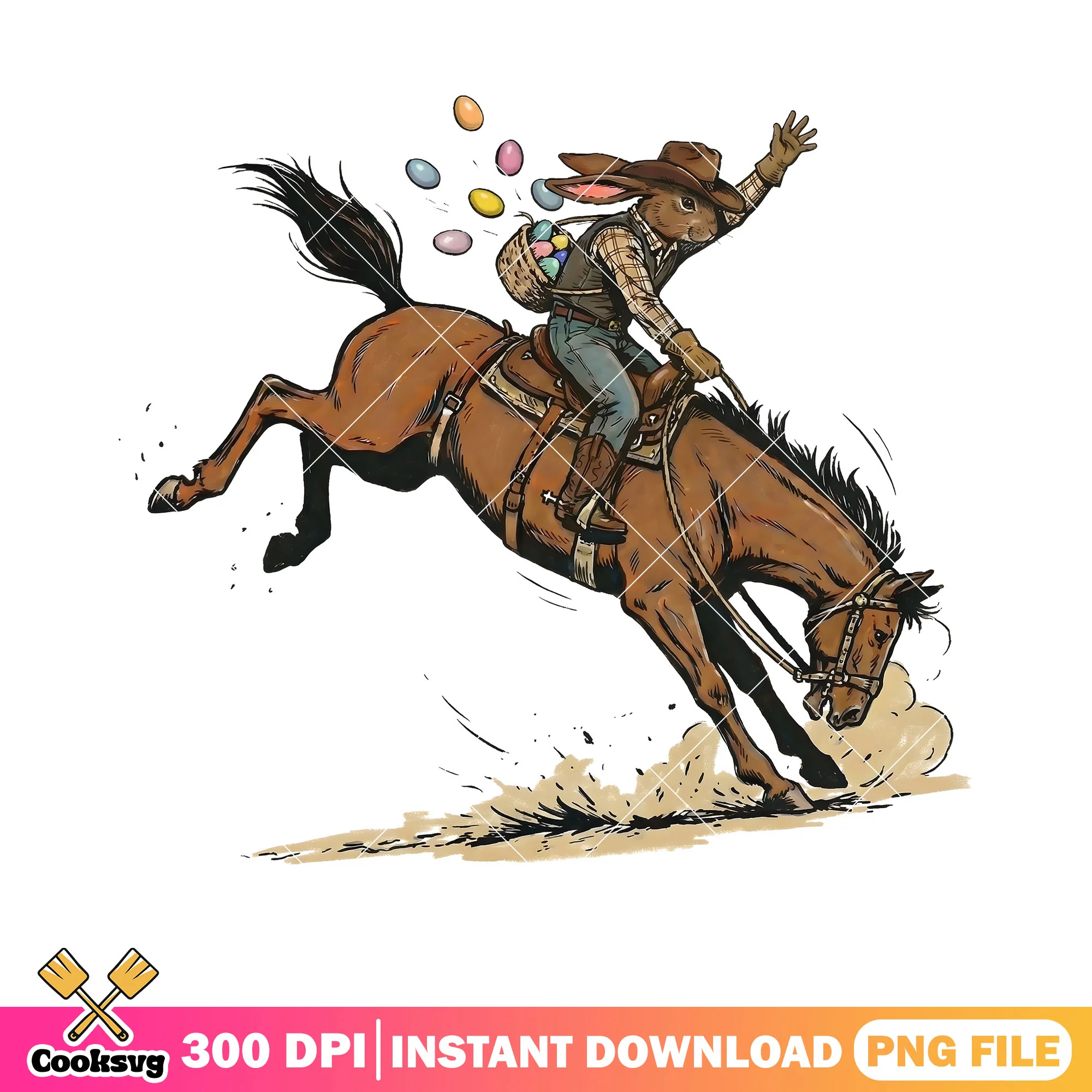 Cowboy delivery easter egg png, cowboy hat png, cowboy vibes png
