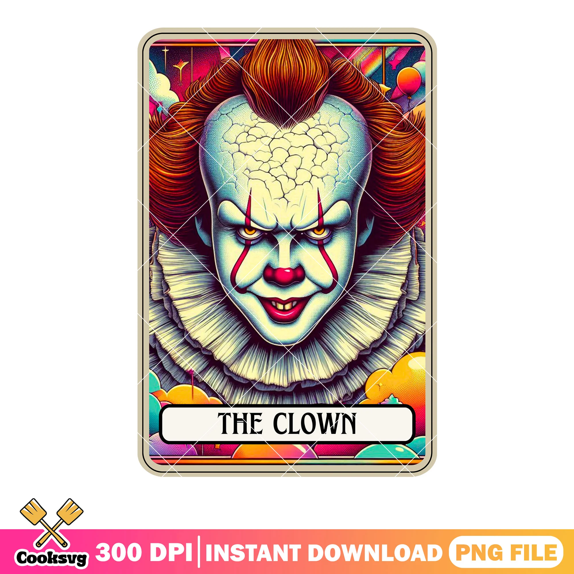 Crazy smile clown png, big forehead png, art the clown png
