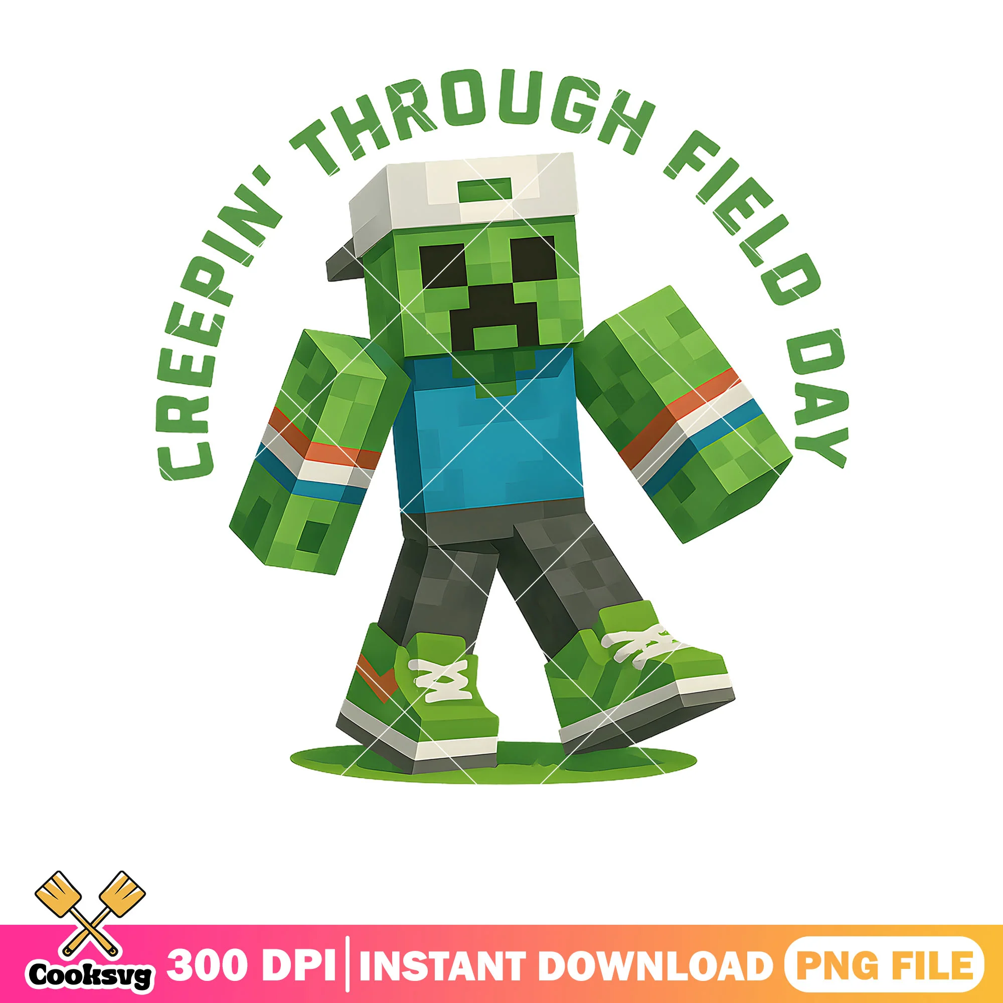 Creepin through field day png, field day games png, field day png