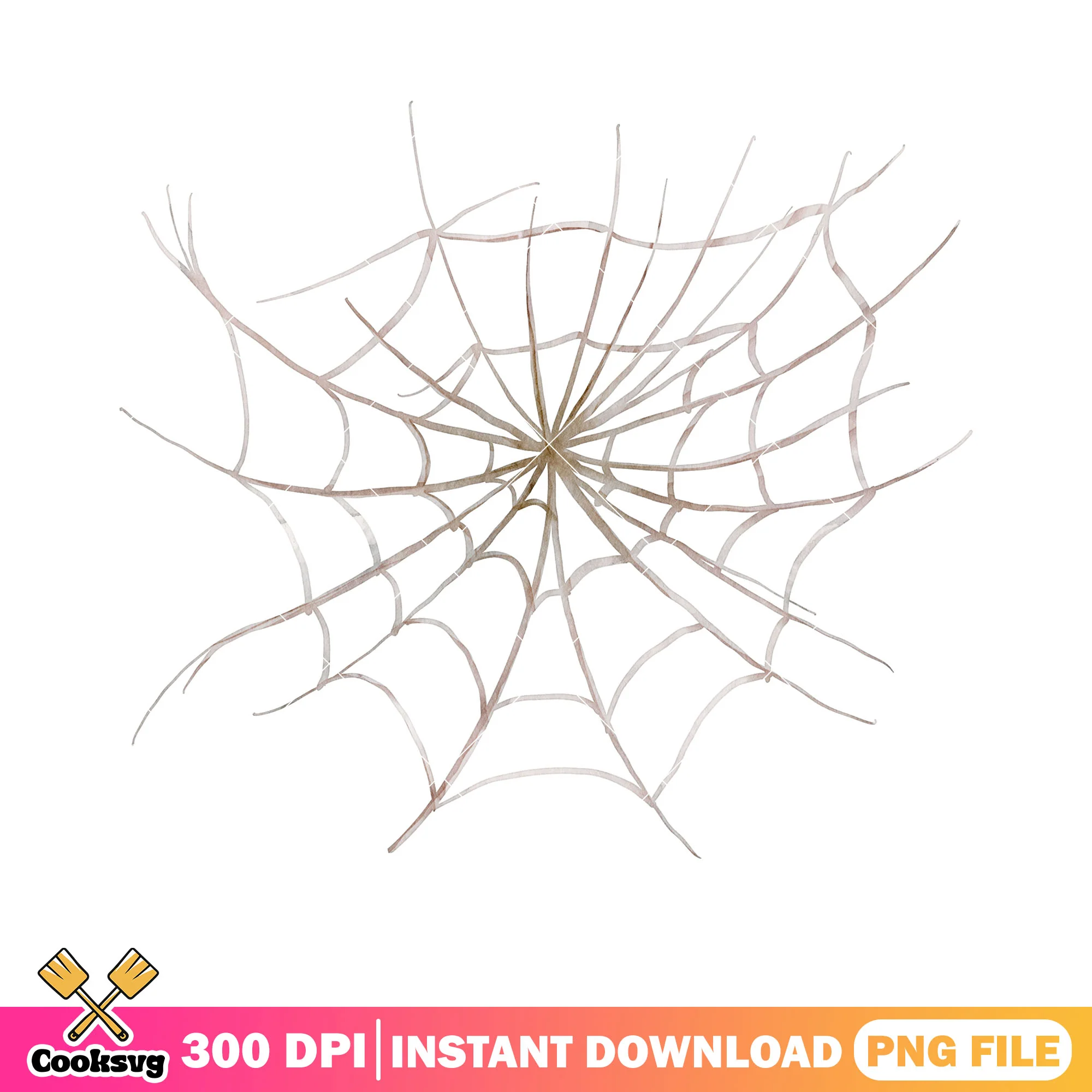 Creepy gothic art png, spider web png, halloween scary png