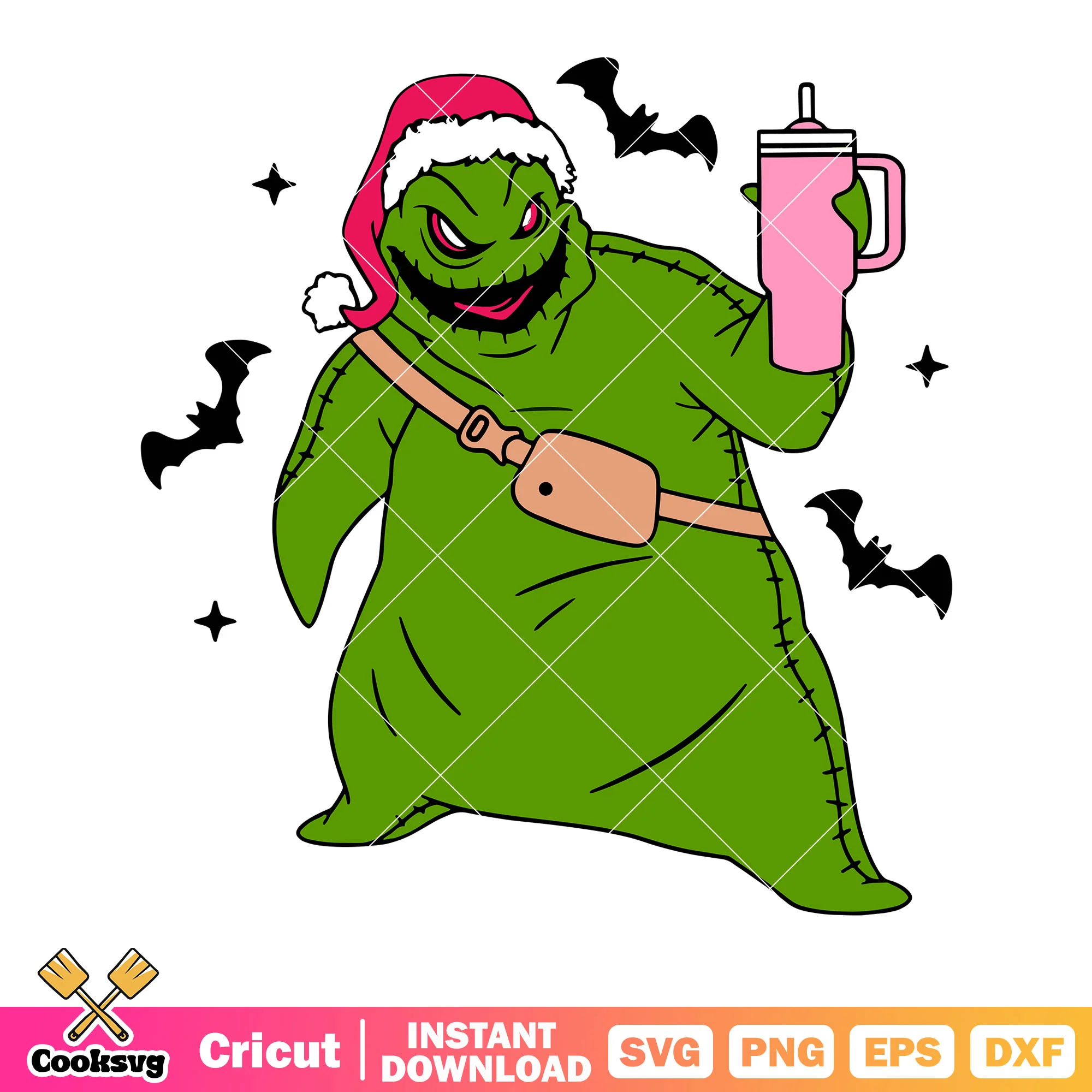 Creepy mummy green svg, scary bats svg, pink thermos cup svg